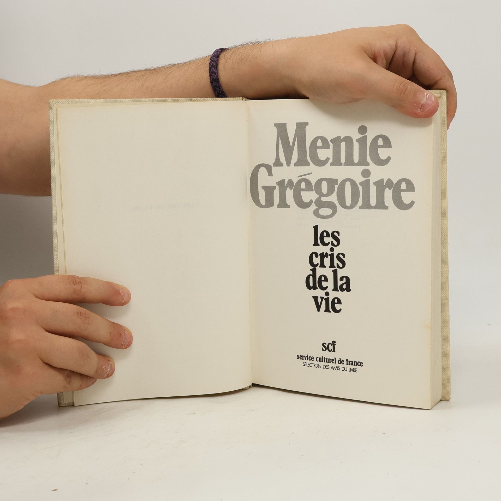 Ménie Grégoire Les cris de la vie