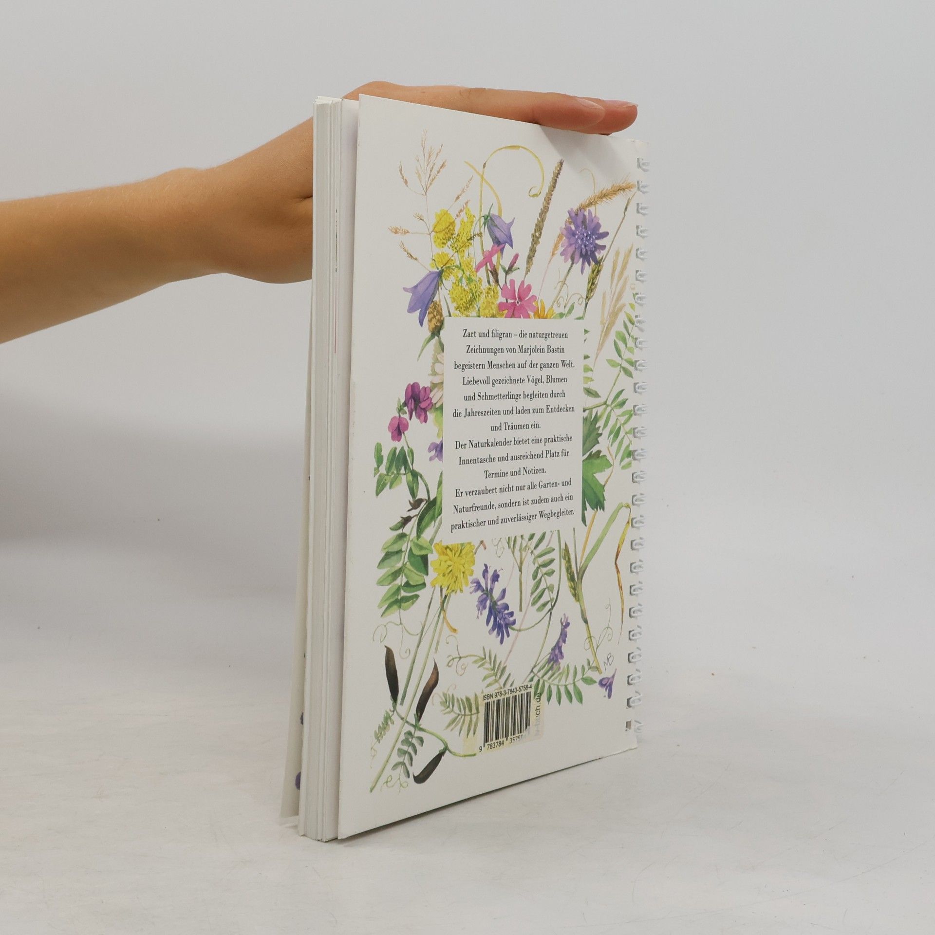 Marjolein Bastin Naturkalender 2024. Terminplaner mit Spiralbindung und Wochenübersicht, liebevoll illustriert mit Naturbildern von Marjolein Bastin. Geschenkidee für Naturfreunde und Gartenliebhaber!