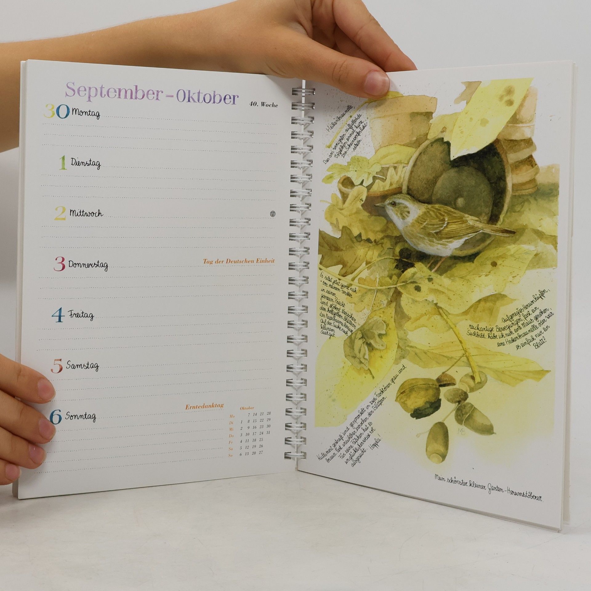 Marjolein Bastin Naturkalender 2024. Terminplaner mit Spiralbindung und Wochenübersicht, liebevoll illustriert mit Naturbildern von Marjolein Bastin. Geschenkidee für Naturfreunde und Gartenliebhaber!