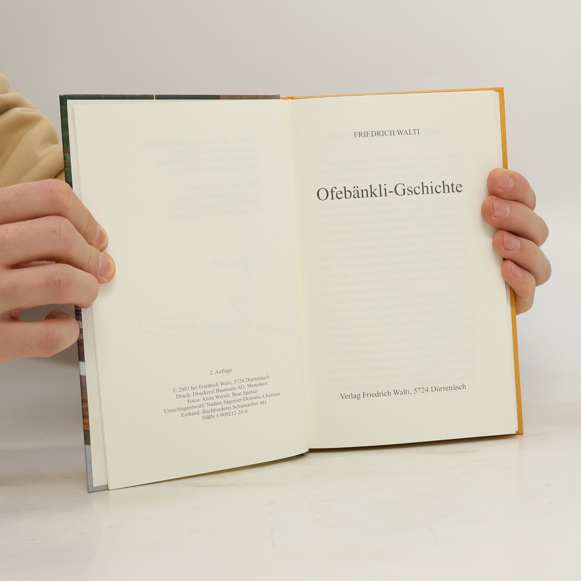Friedrich Walti Ofebänkli-Gschichte