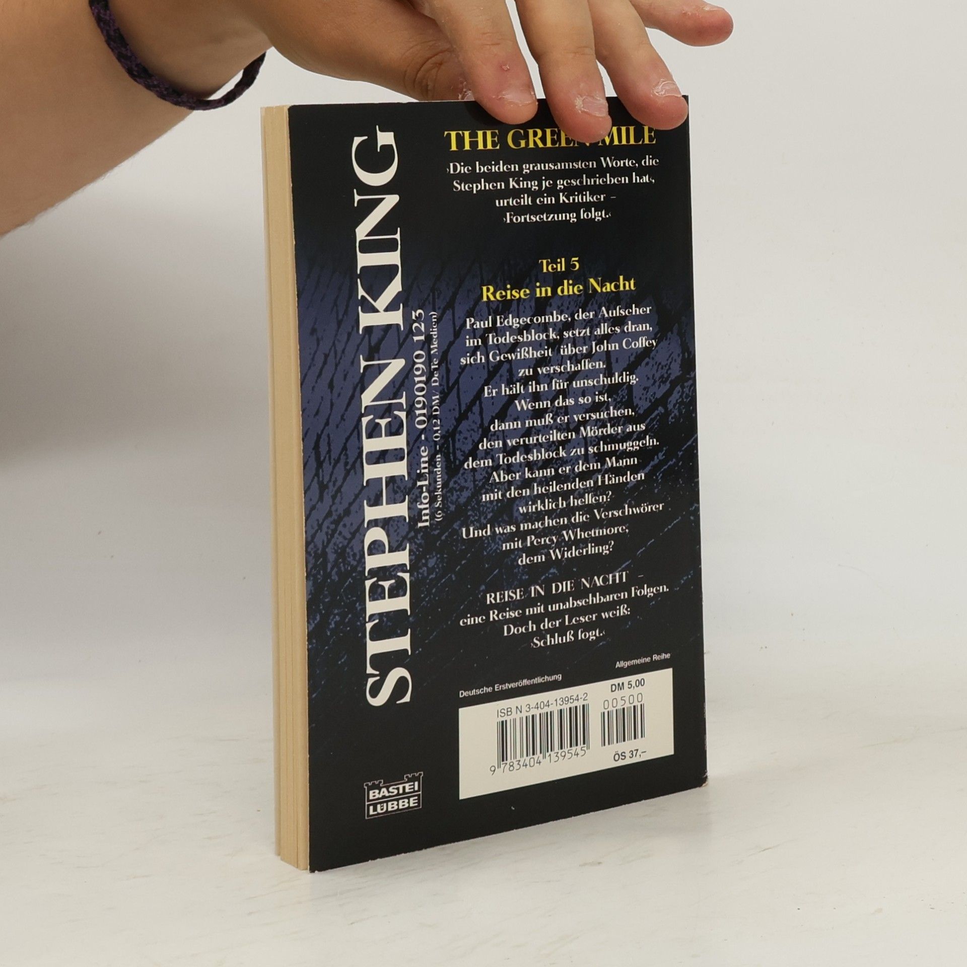 Stephen King The Green Mile. Teil 5, Reise in die Nacht