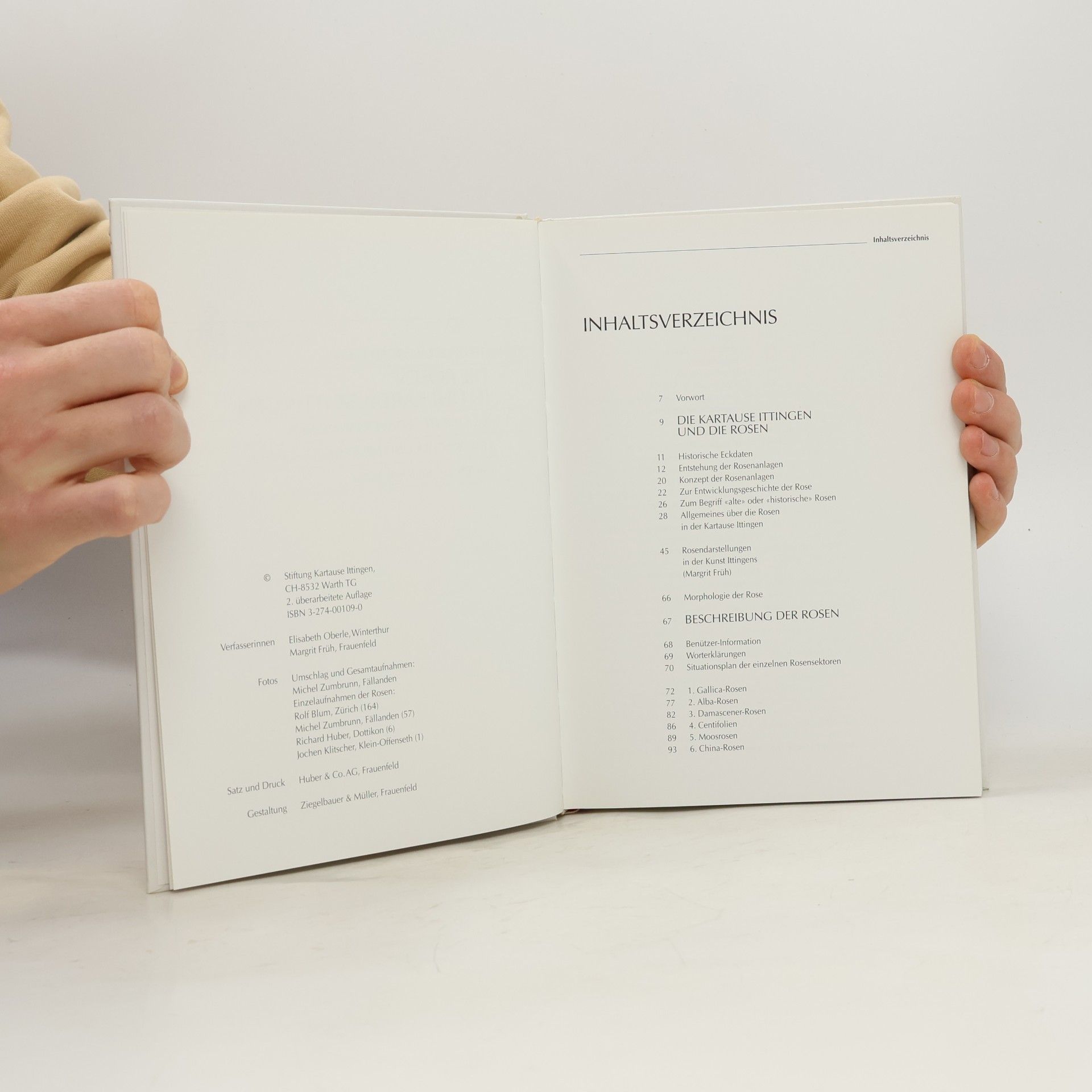 Elisabeth Oberle Ittinger Schriftenreihe - 4: Die Rosen in der Kartause Ittingen