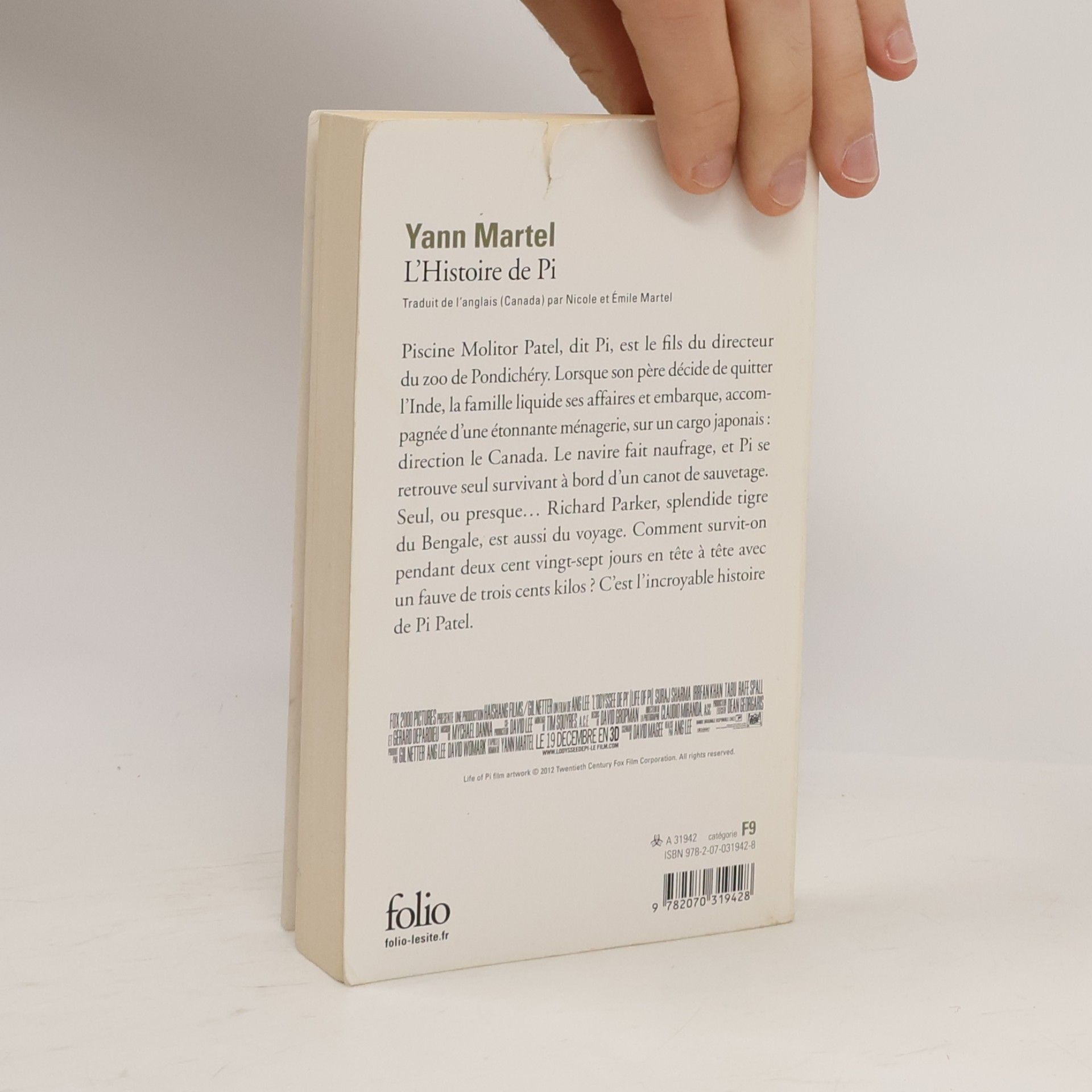 Yann Martel L'histoire de Pi