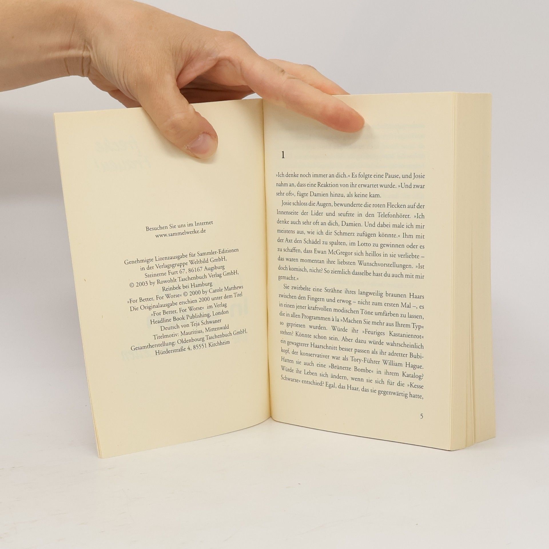 Carole Matthews In guten wie in schlechten Tagen