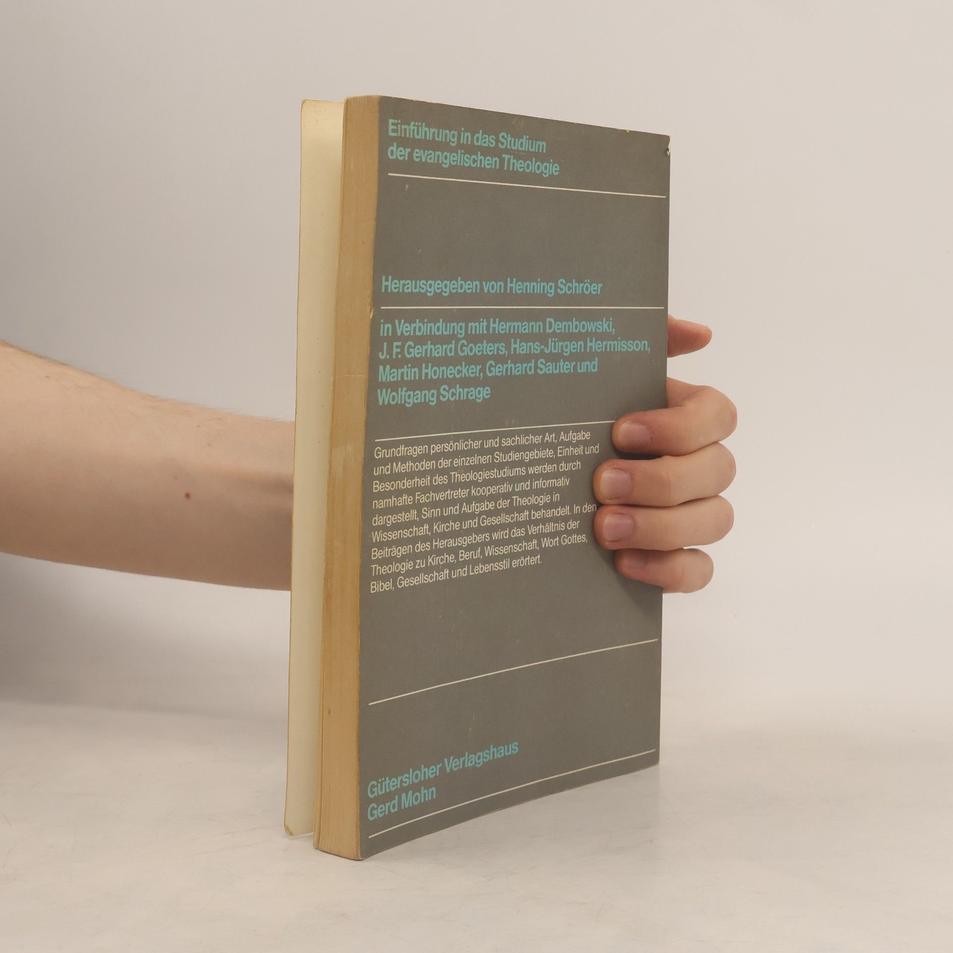 Henning Schroer Einführung in das Studium der evangelischen Theologie
