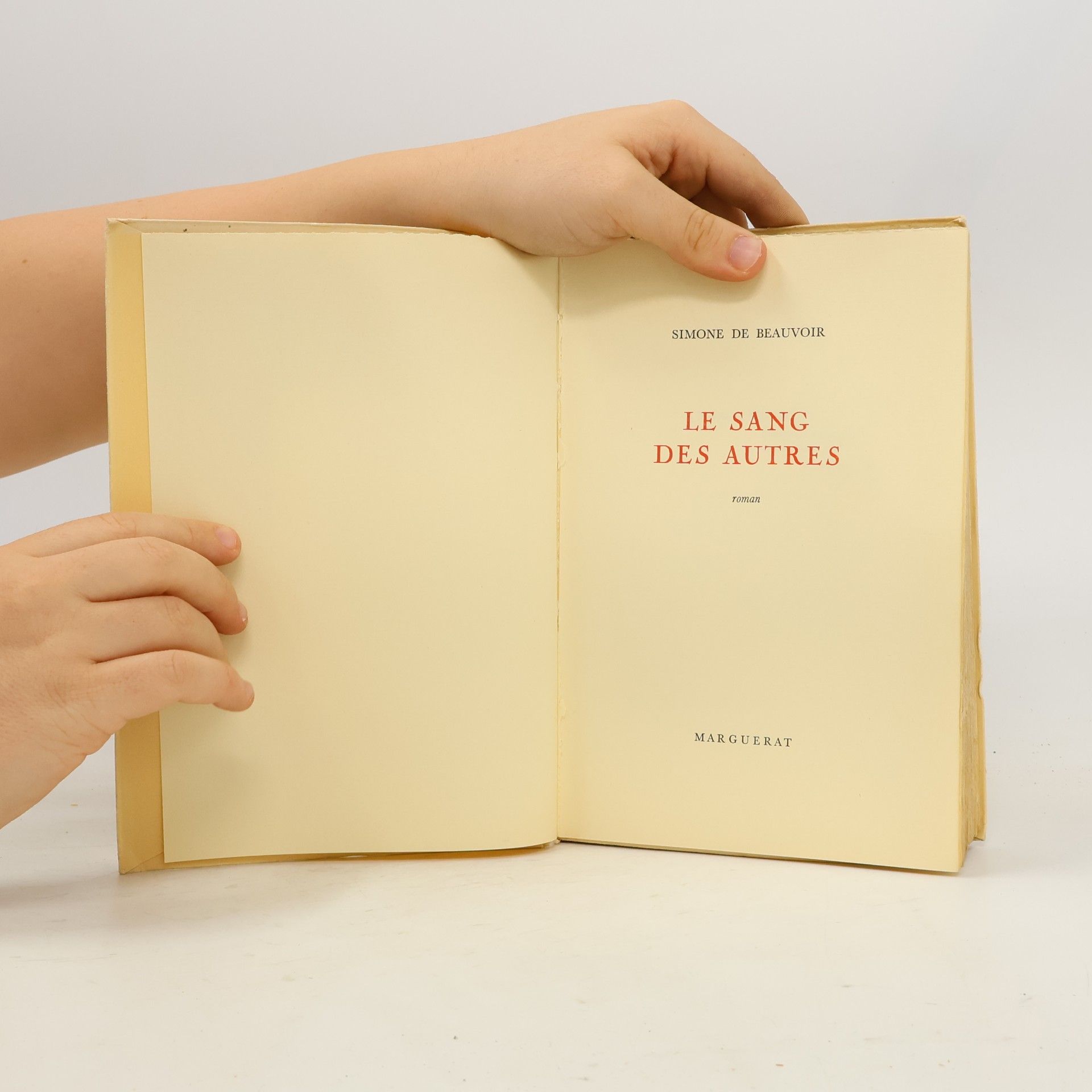 Simone Beauvoir Le sang des autres