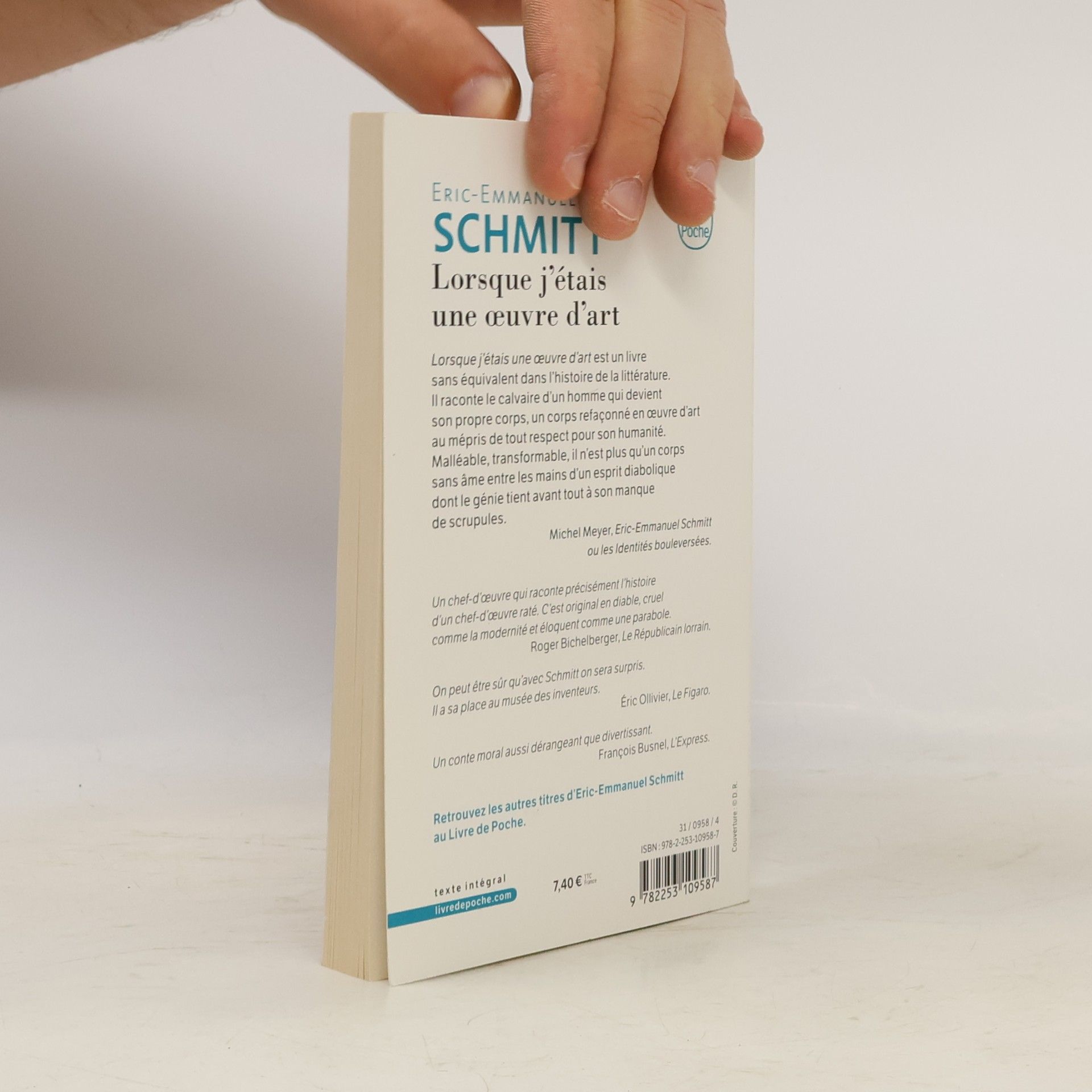 Eric Emmanuel Schmitt Lorsque j'étais une oeuvre d'art : roman