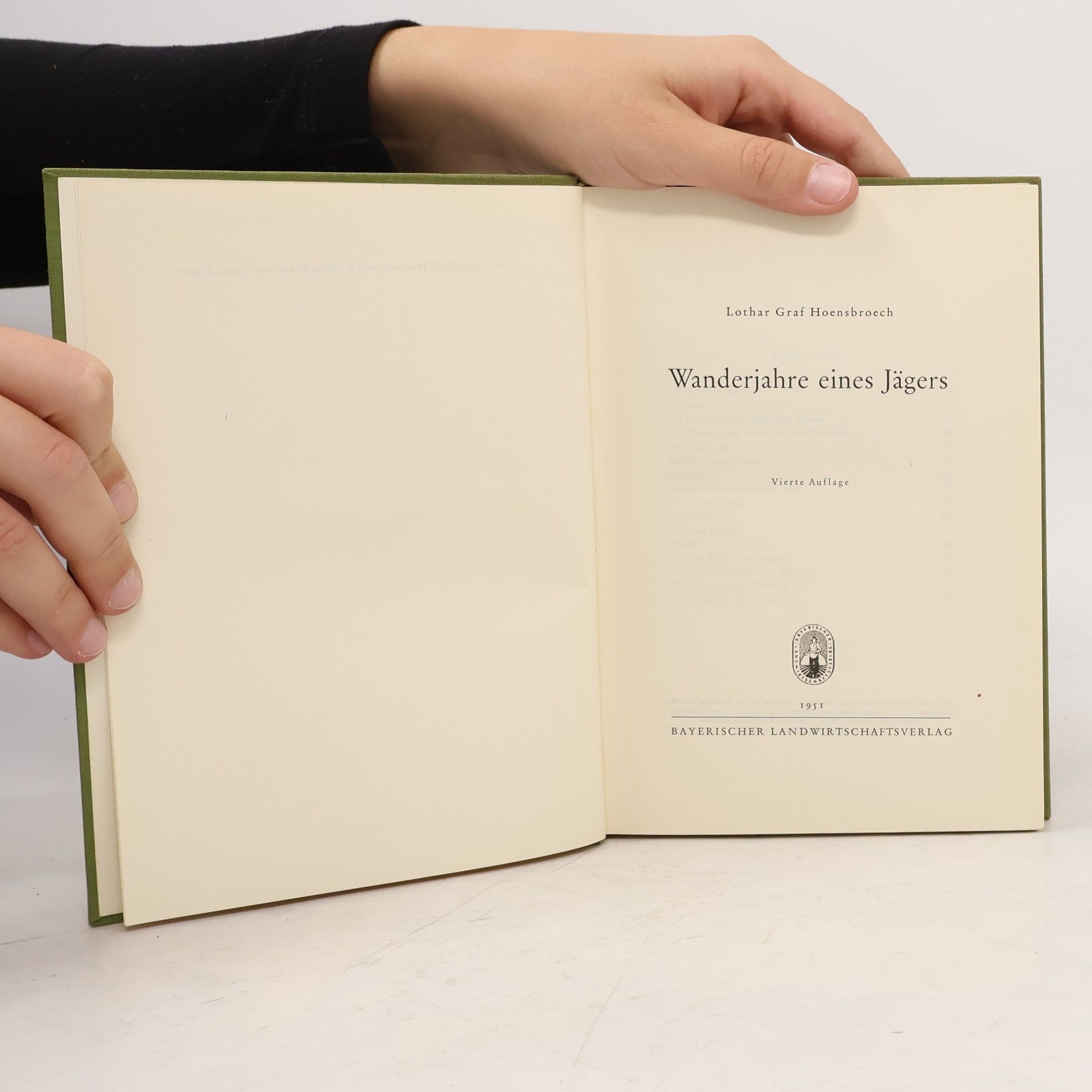 Lothar Graf Hoensbroech Wanderjahre eines Jägers