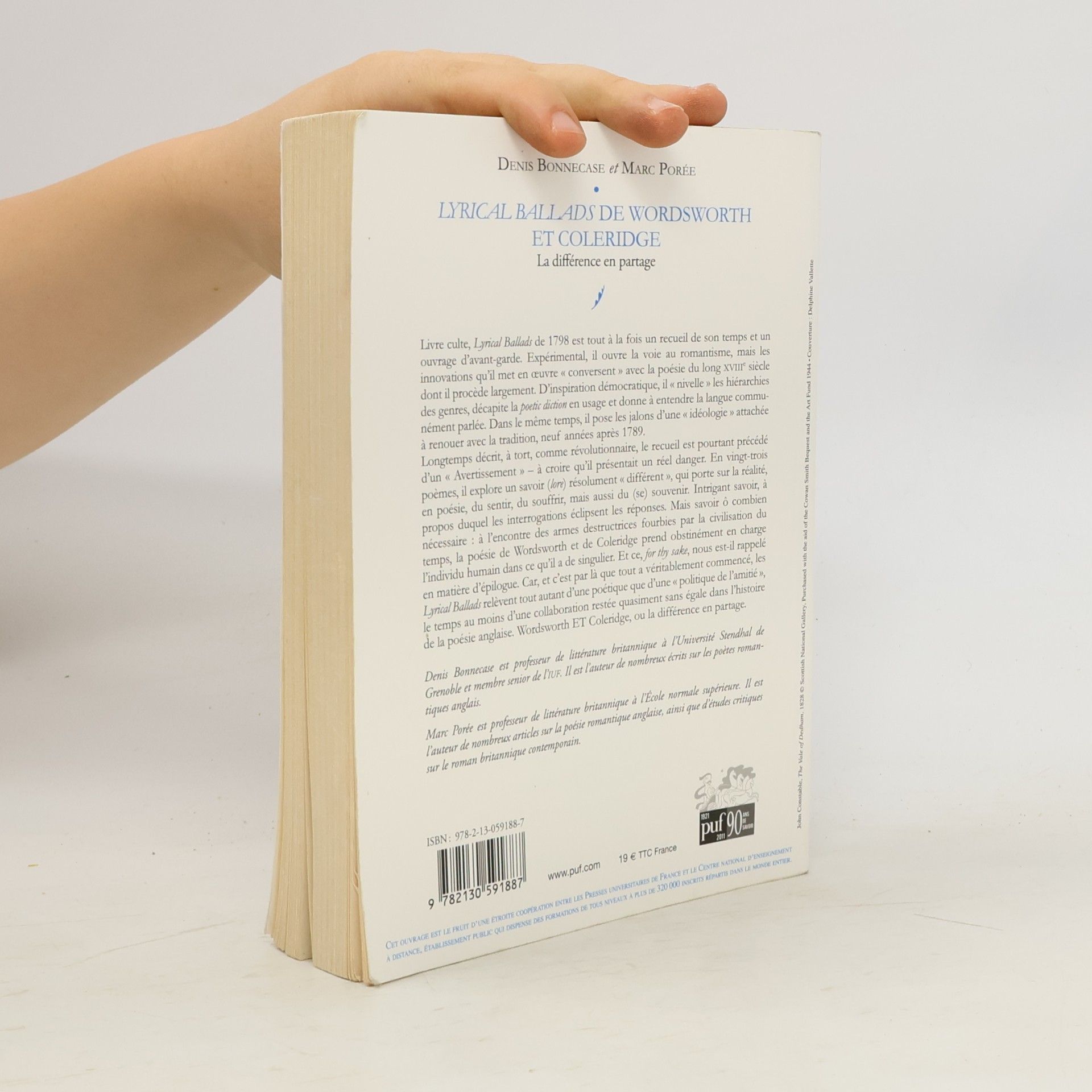 Denis Bonnecase Lyrical Ballads de Wordsworth et Coleridge