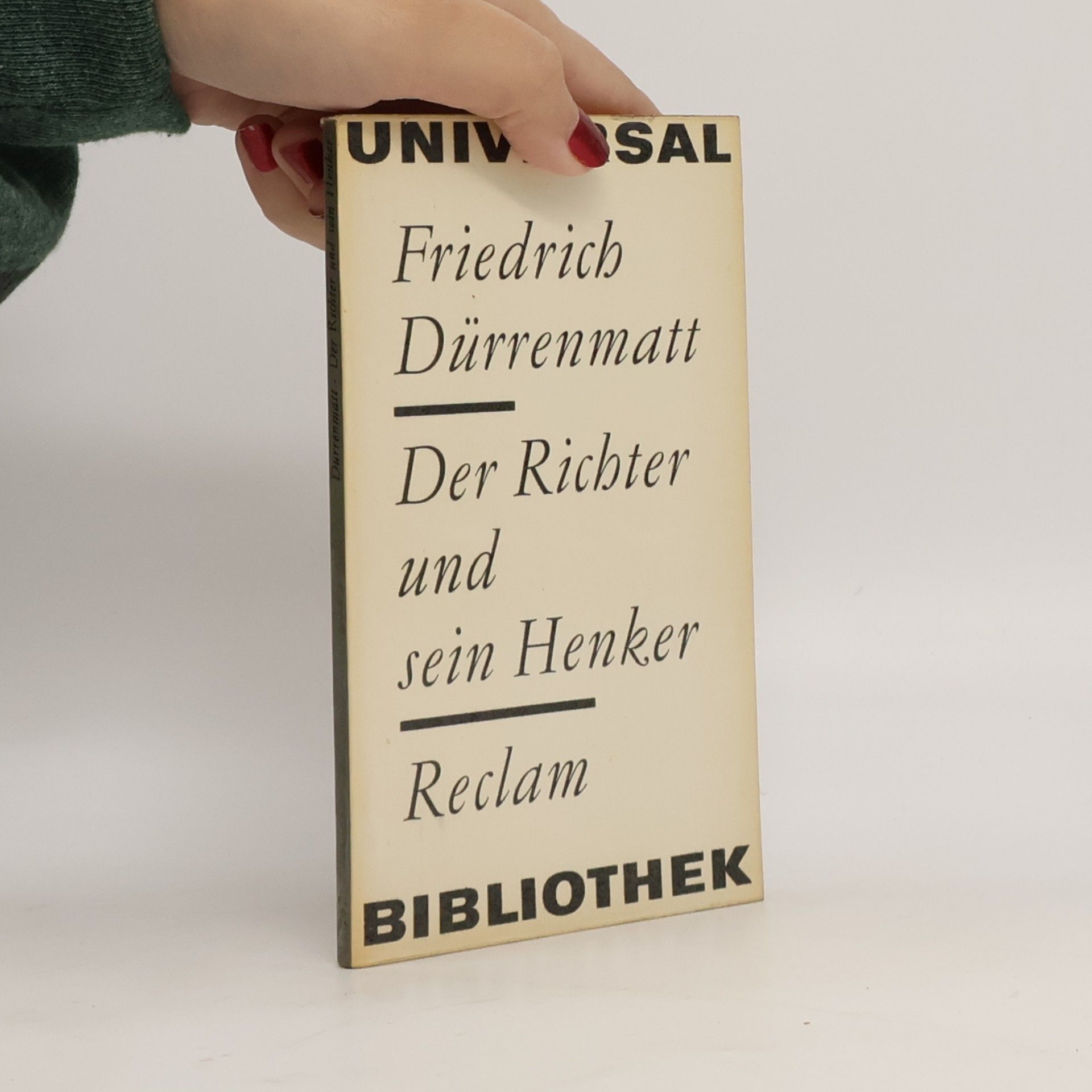 Friedrich Dürrenmatt Der Richter und sein Henker