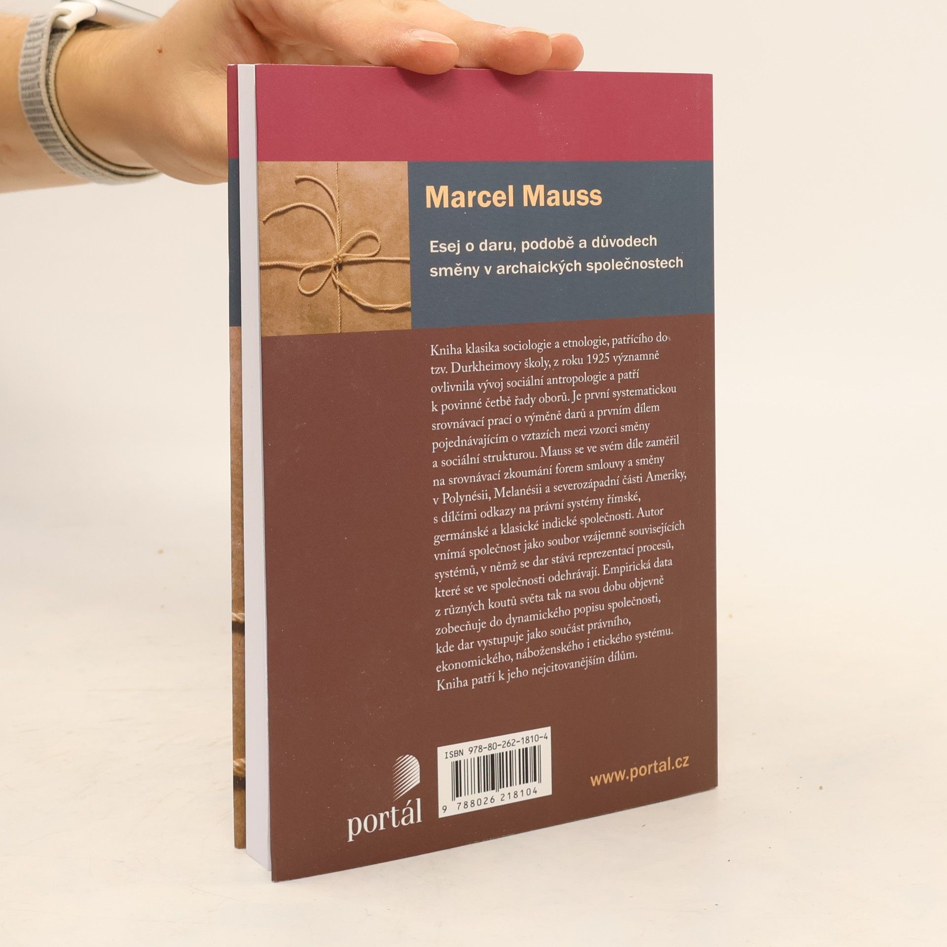 Marcel Mauss Esej o daru, podobě a důvodech směny v archaických společnostech