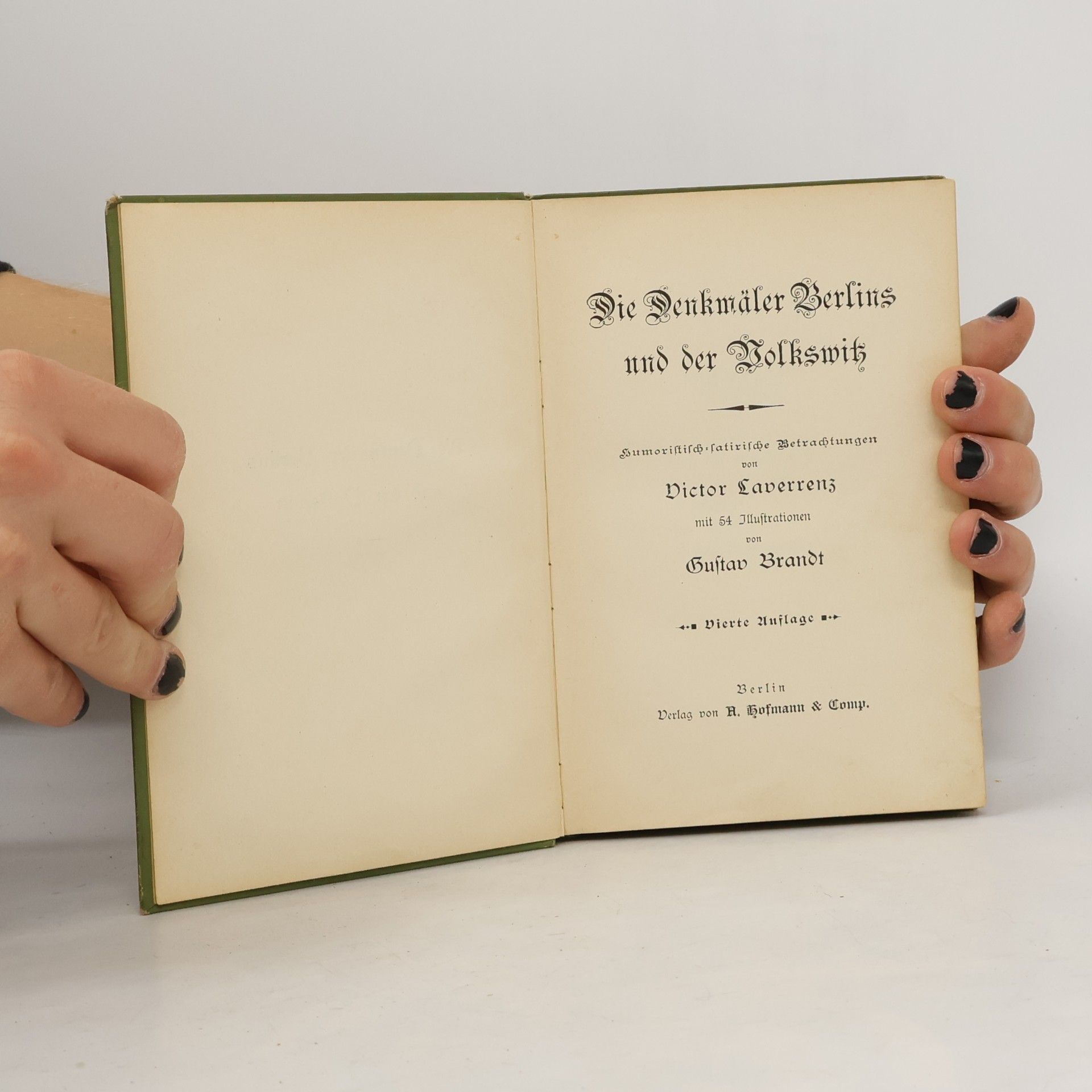Viktor Laverrenz Die Denkmäler Berlins und der Volkswitz