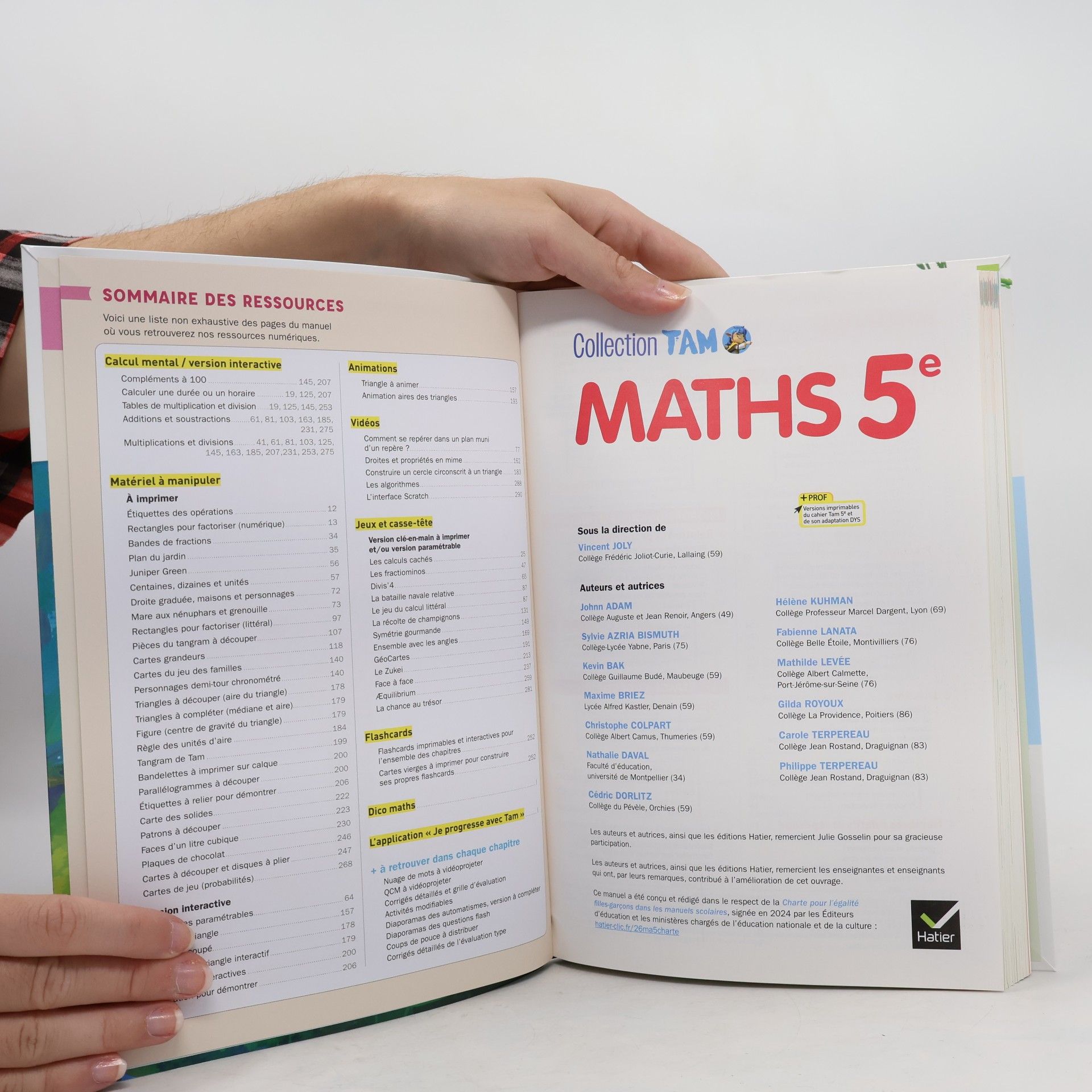 Vincent JOLY Maths 5e
