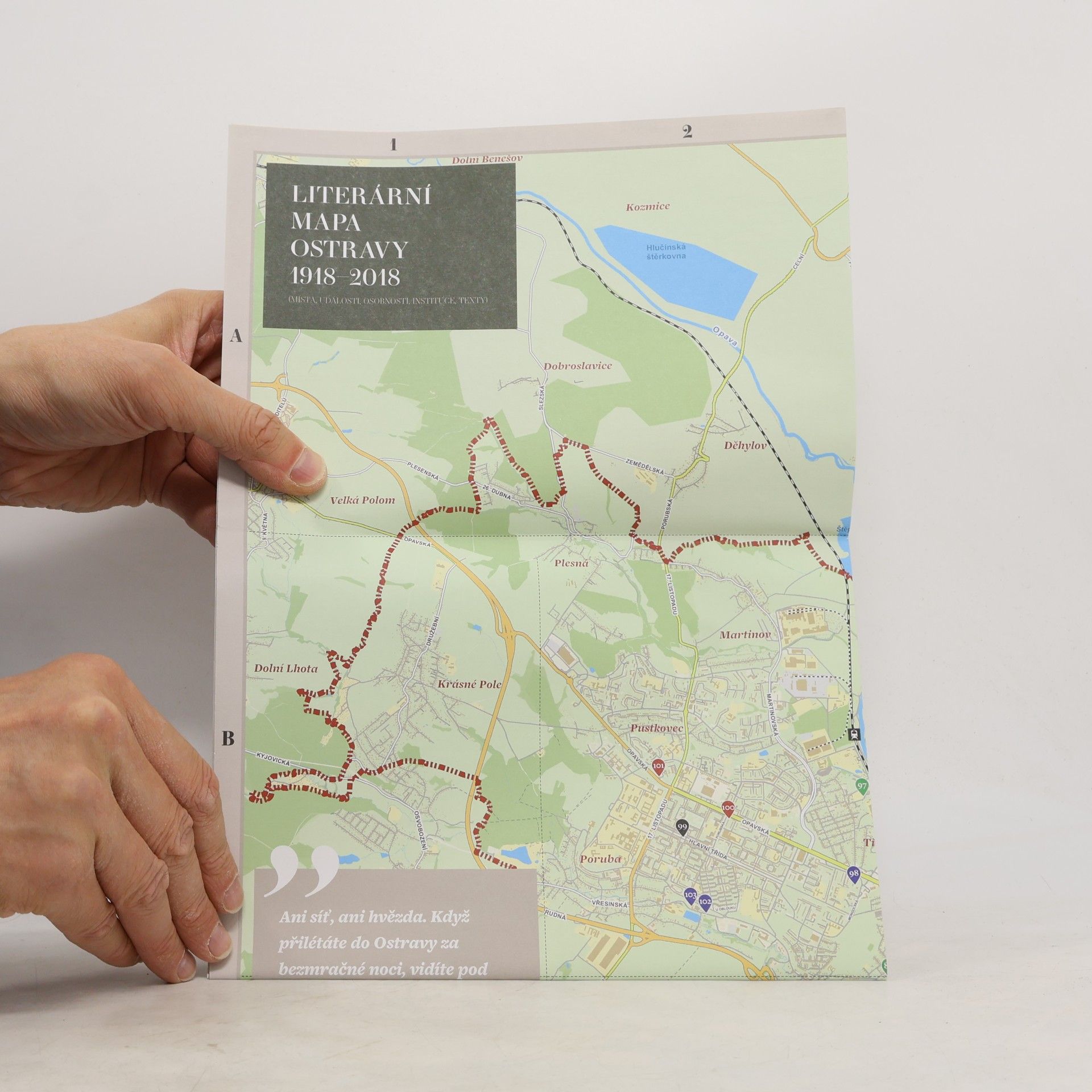 Iva Málková Literární mapa Ostravy 1918–2018