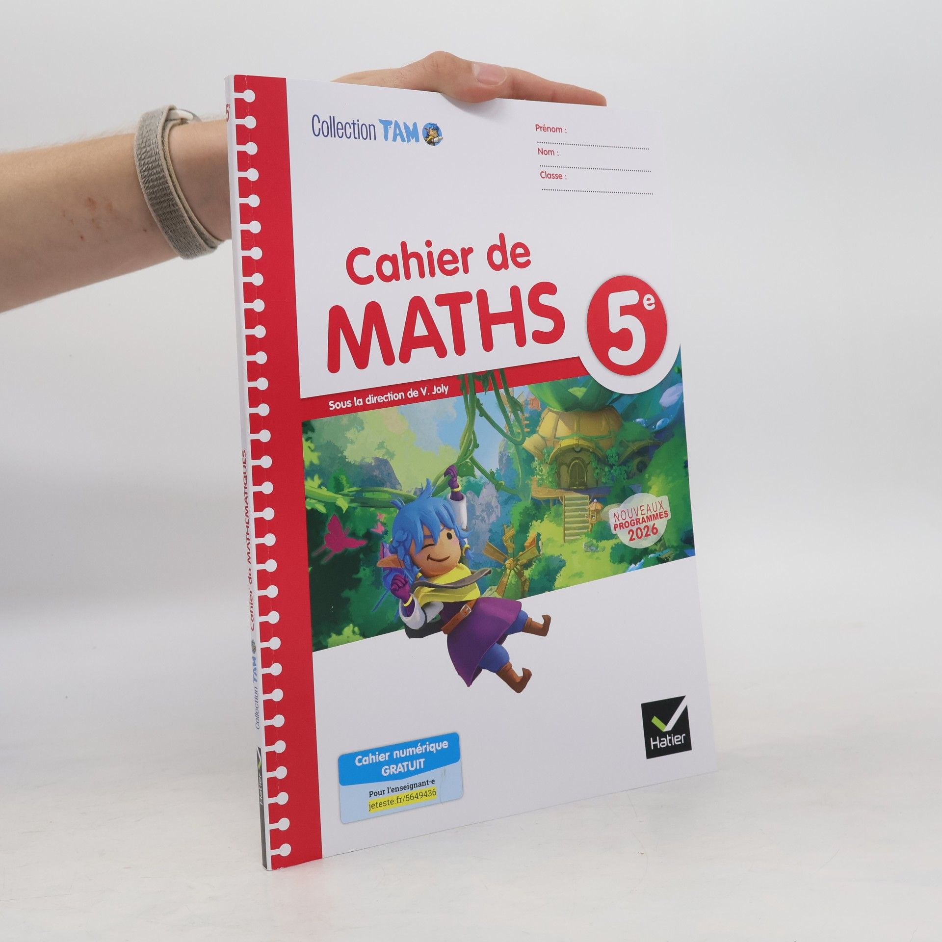 V. Joly Cahier de mathématiques 5e