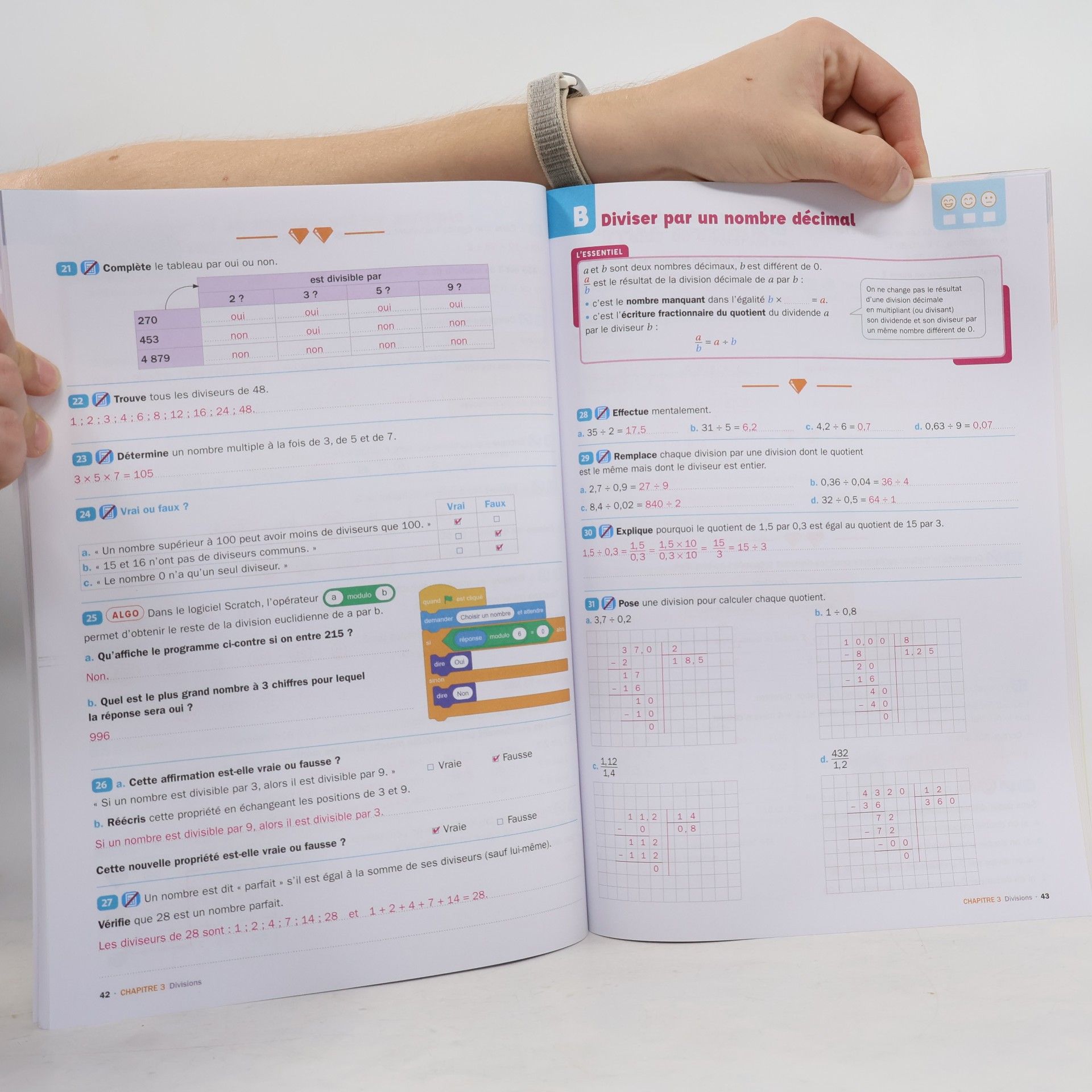 V. Joly Cahier de mathématiques 5e
