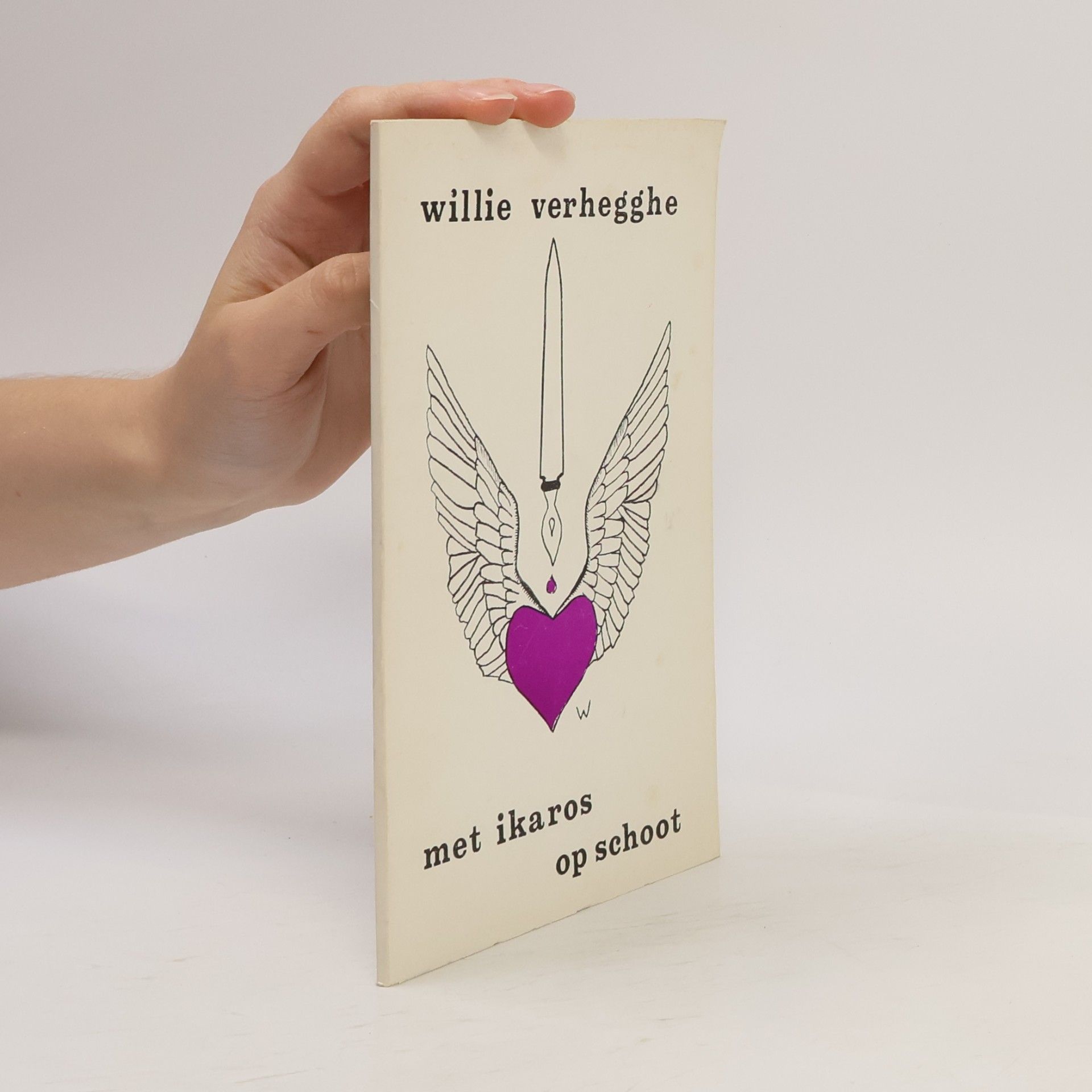 Willie Verhegghe Met Ikaros op schoot