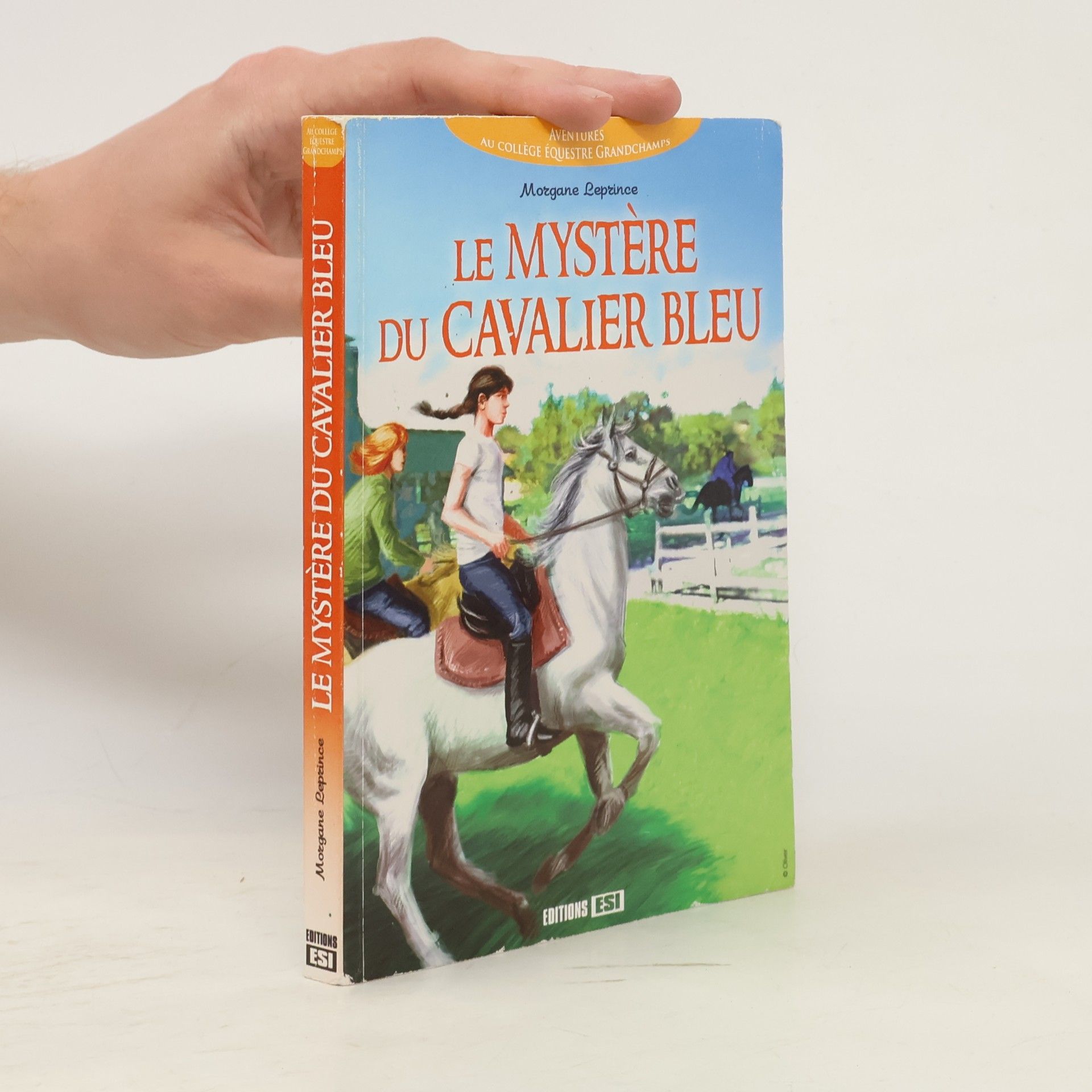 Morgane Leprince Aventures au Collège Équestre Grandchamps ; Le mystère du cavalier bleu