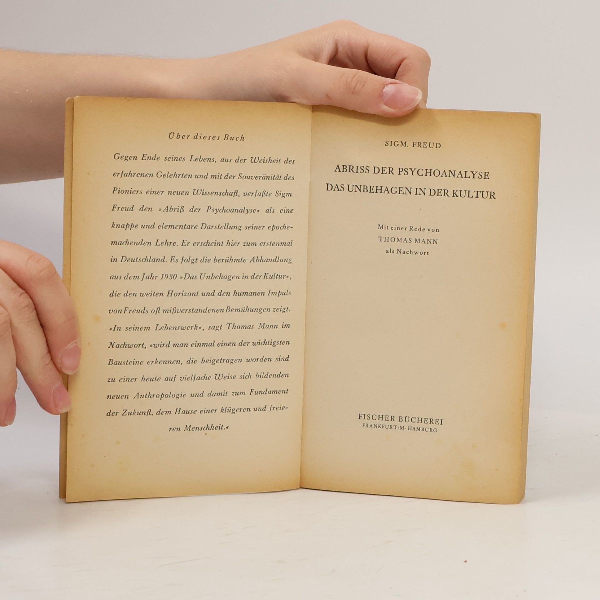 Sigmund Freud Abriß der Psychoanalyse Das Unbehagen in der Kultur