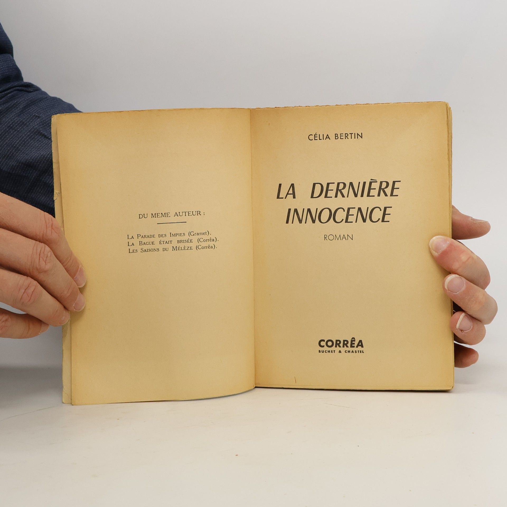 Célia Bertin La dernière innocence