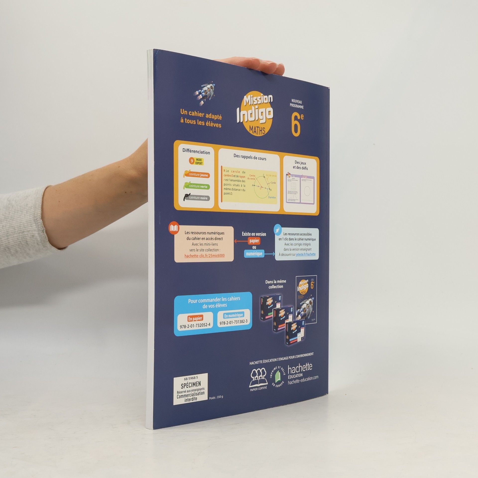 Nadine Billa Cahier Mission Indigo 6e
