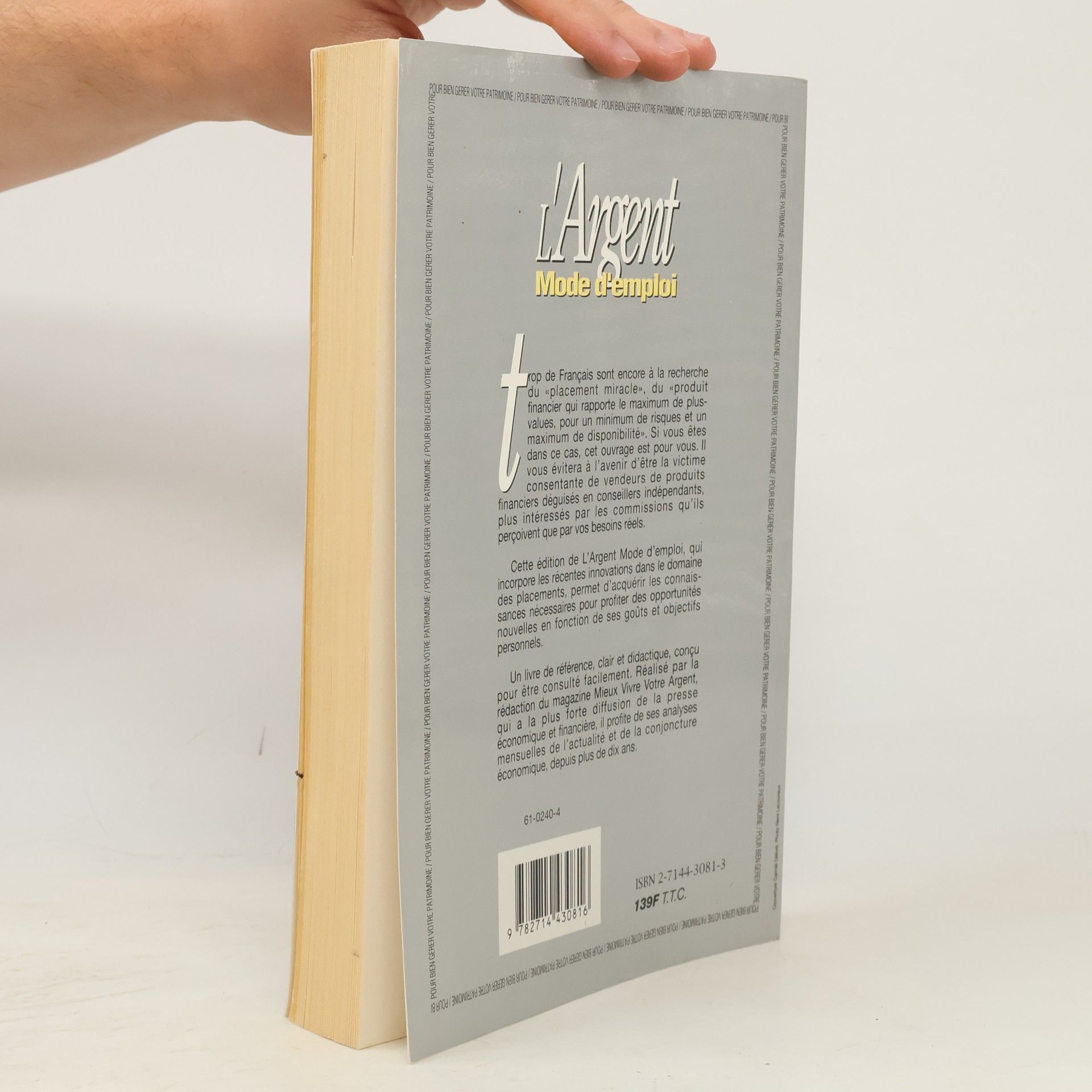 La rédaction du magazine Mieux Vivre Votre Argent L'argent mode d'emploi 1995 - 6e édition