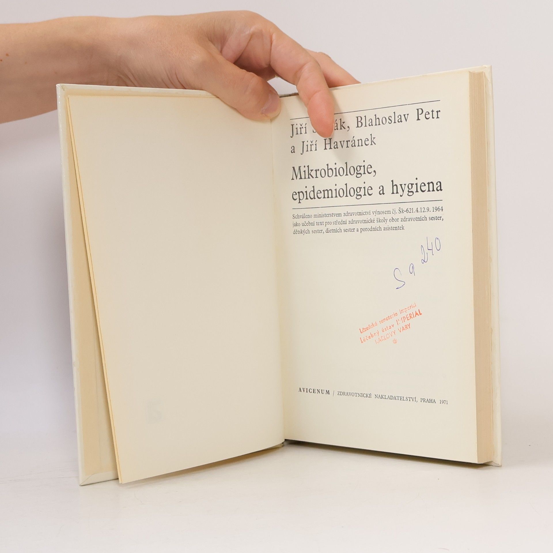 Jiří Sedlák Mikrobiologie, epidemiologie a hygiena