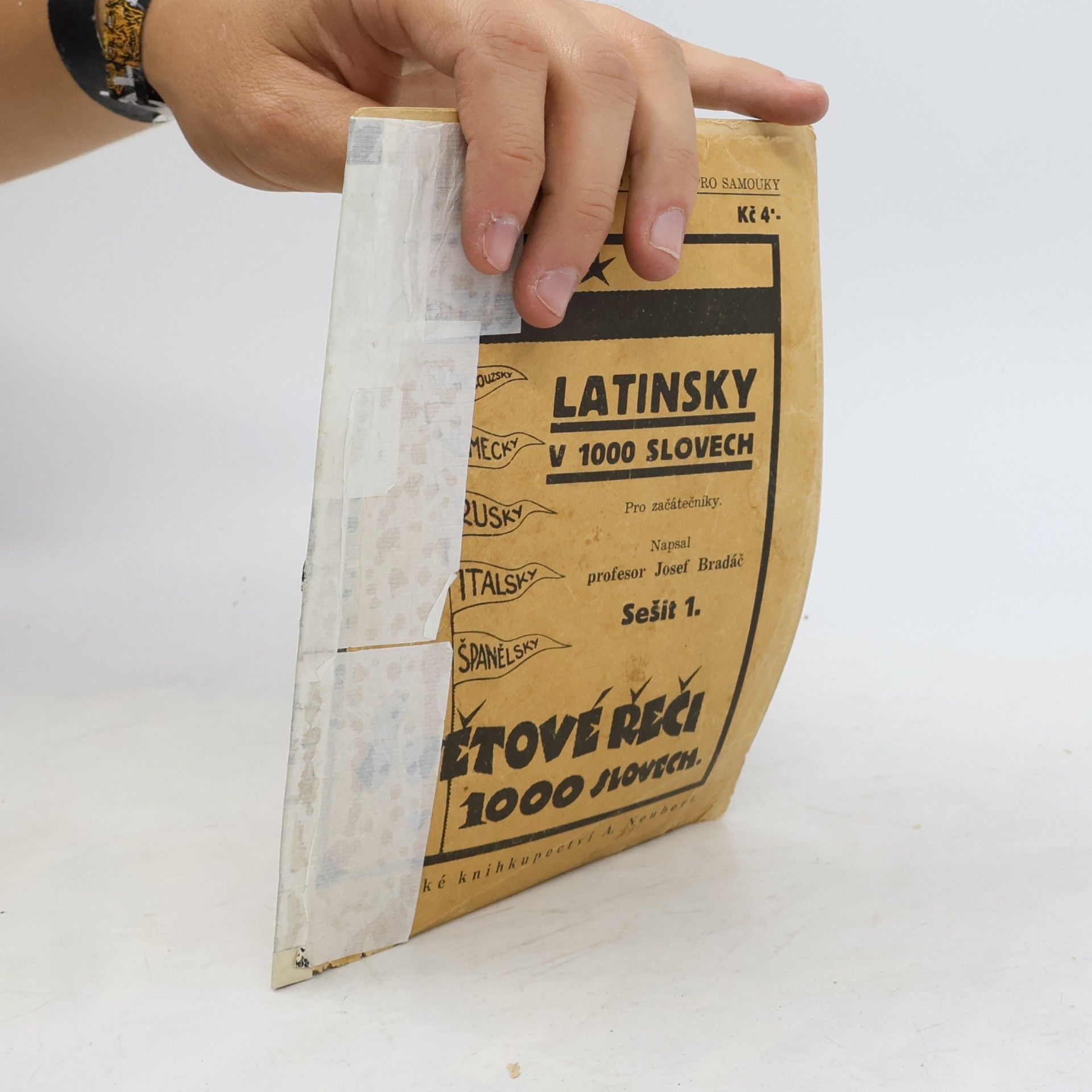 Josef Bradáč Latinsky v 1000 slovech. Sešit 1