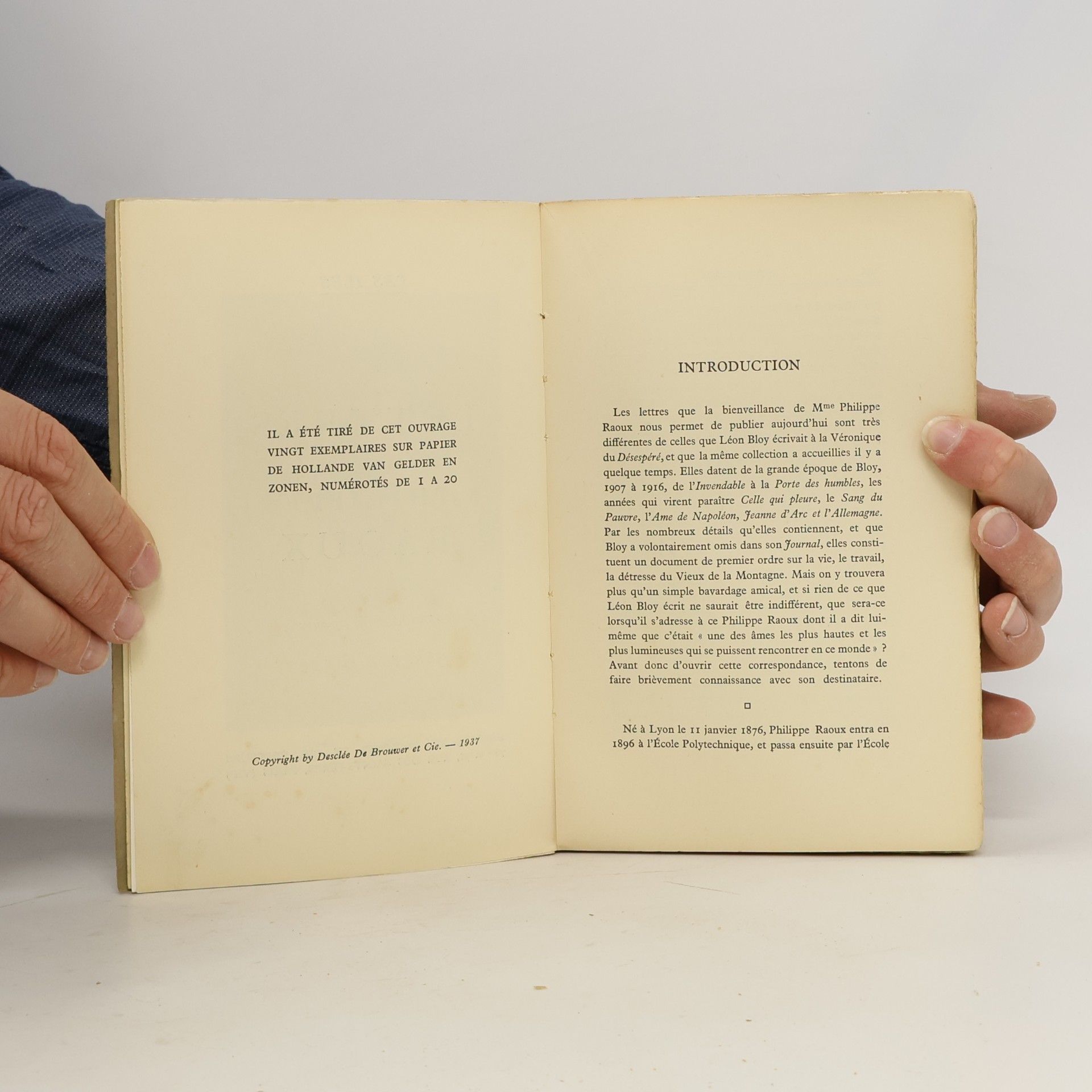 Léon Bloy Lettres à Philippe Raoux