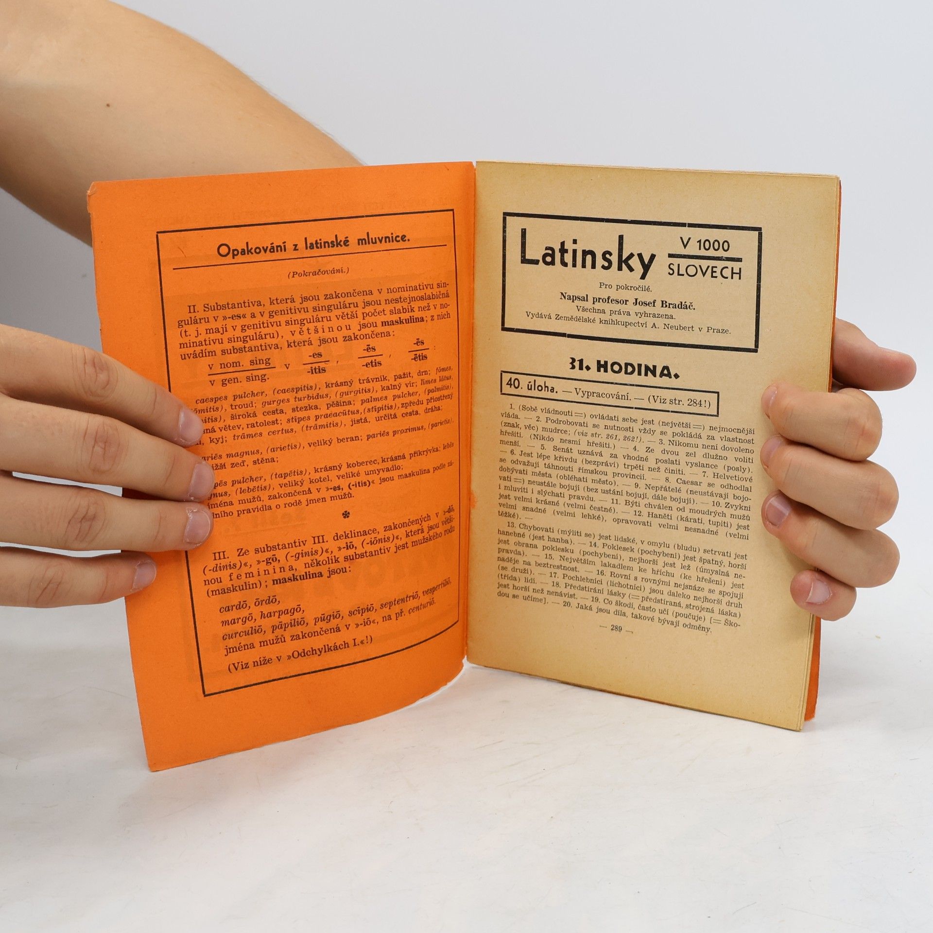 Josef Bradáč Latinsky v 1000 slovech. Sešit 7