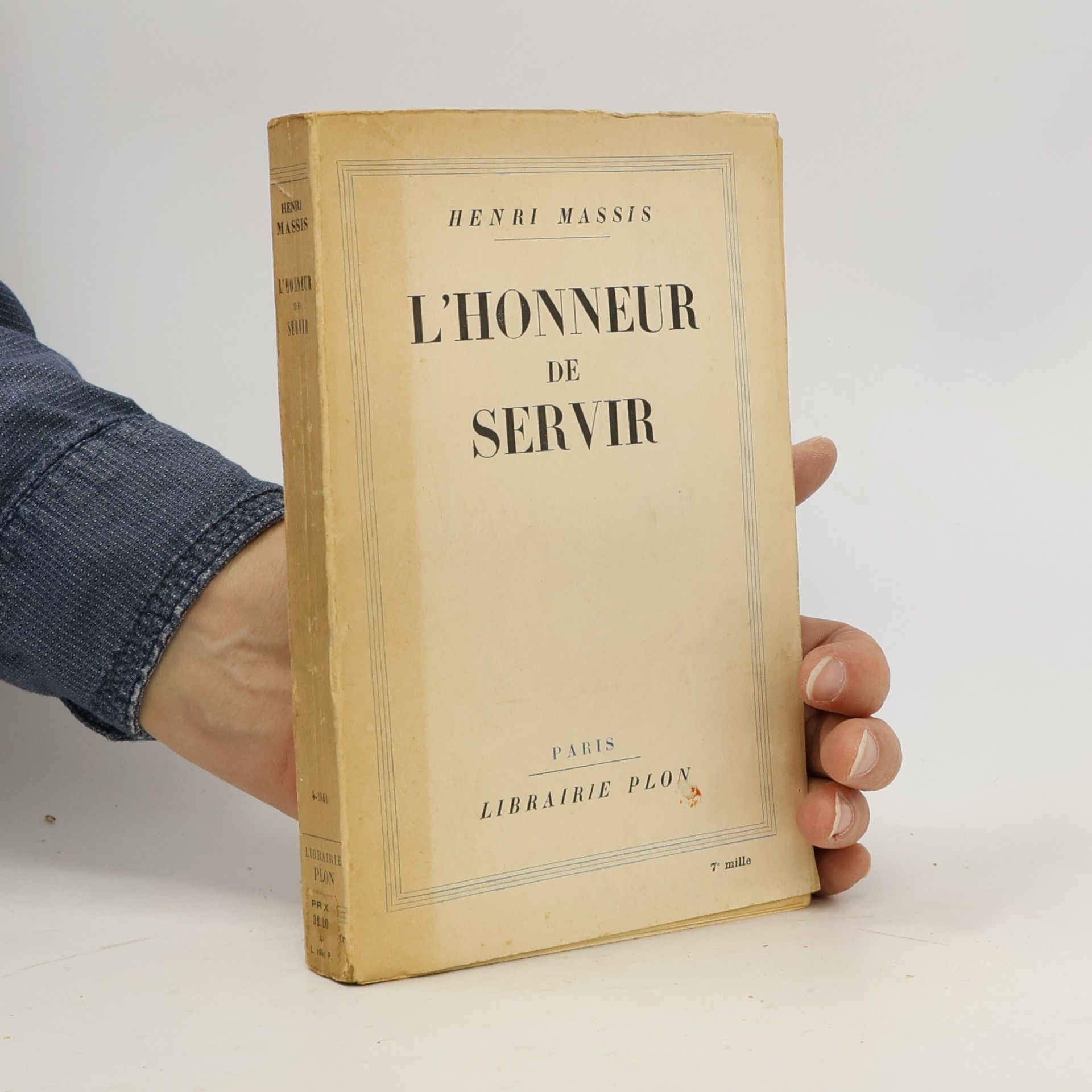 Massis, Henri L'Honneur de Servir