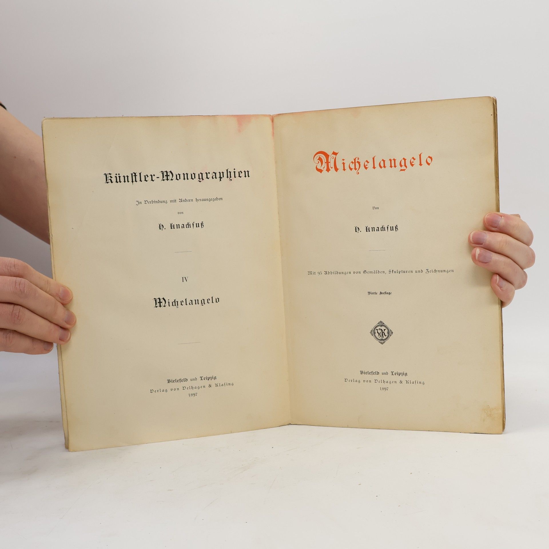 Hubert Knackfuss Künstler Monographien - Michelangelo