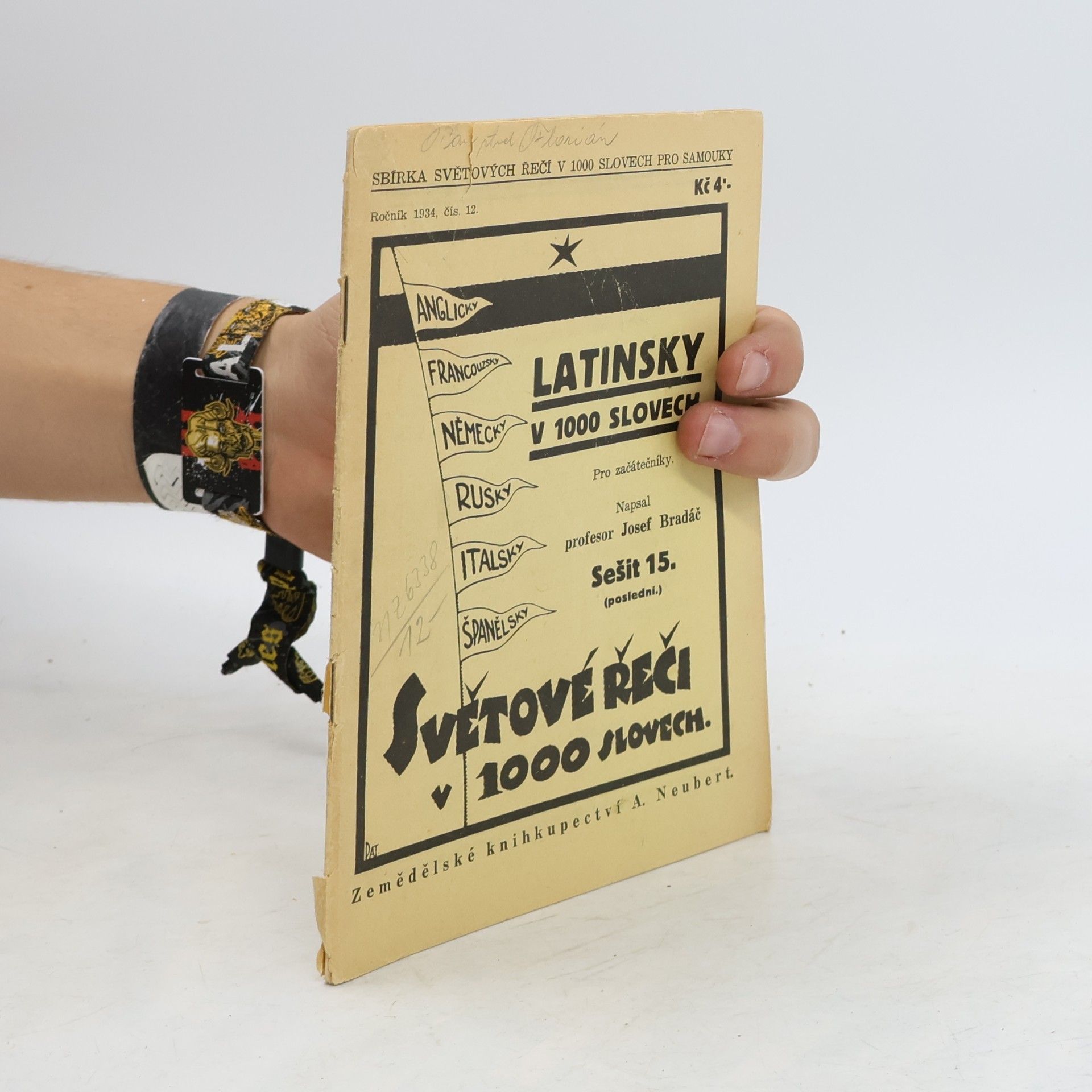 Josef Bradáč Latinsky v 1000 slovech. Sešit 15