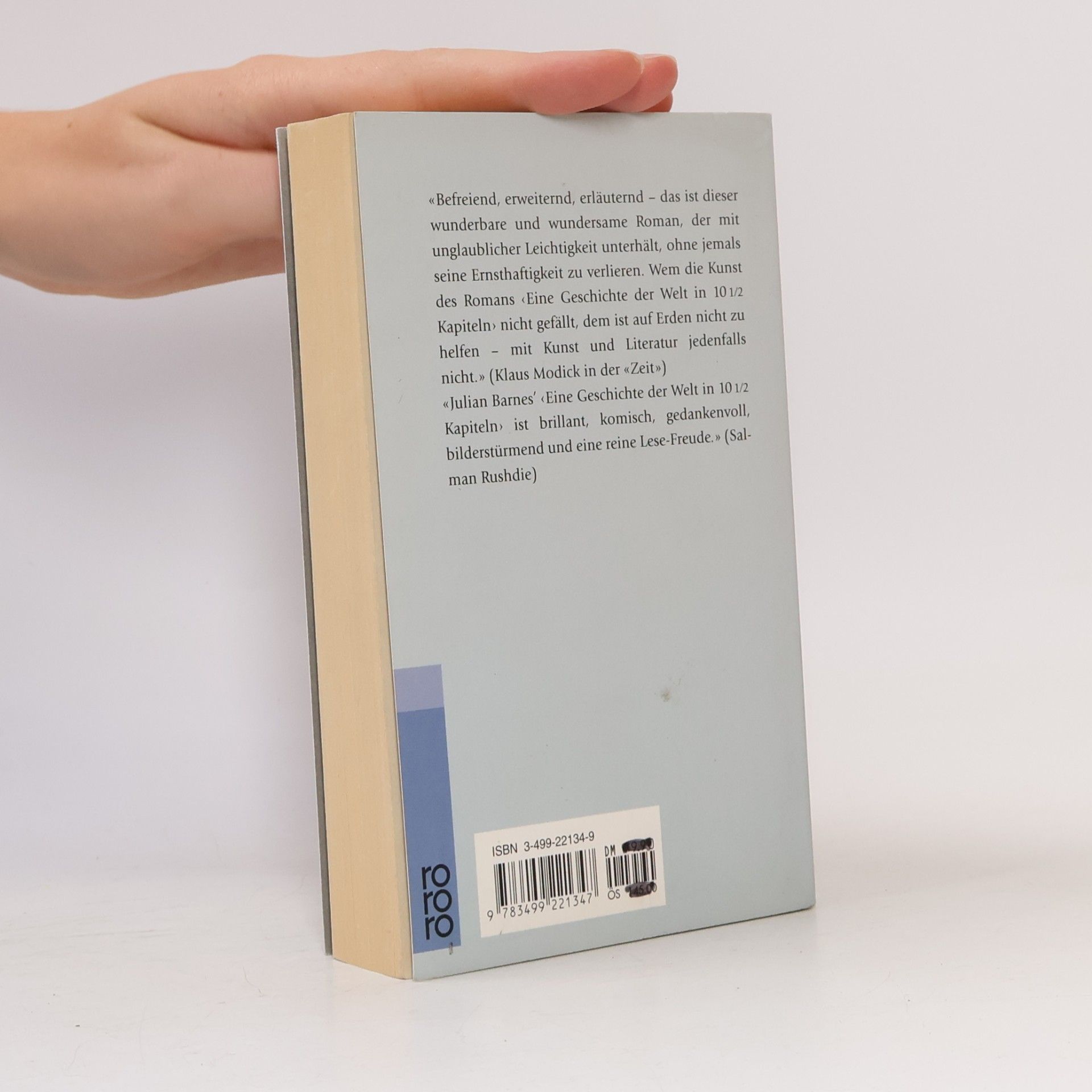 Julian Barnes Eine Geschichte der Welt in 10 1/2 Kapiteln