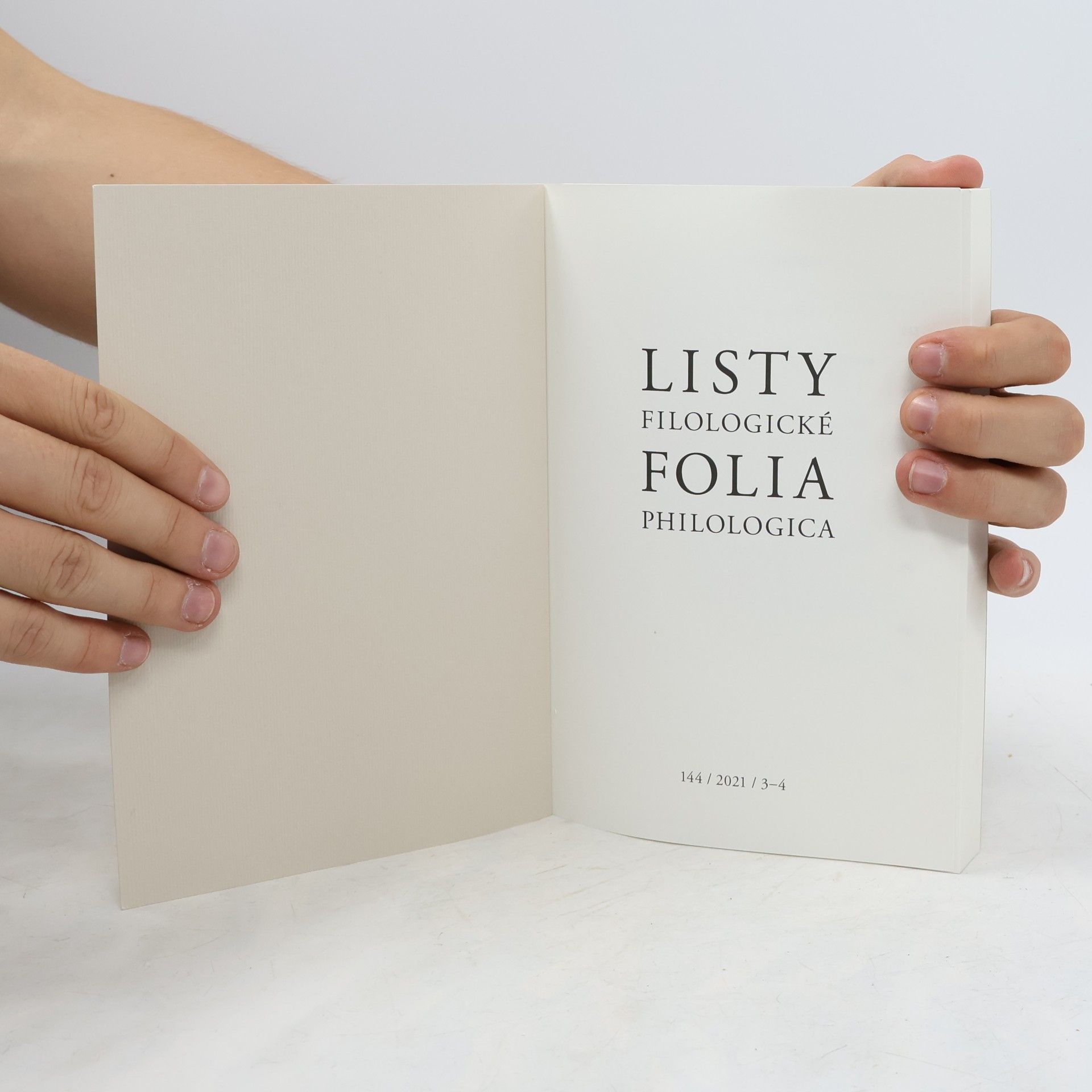 kolektiv Listy filologické. Folia philologica 144/2021/3-4