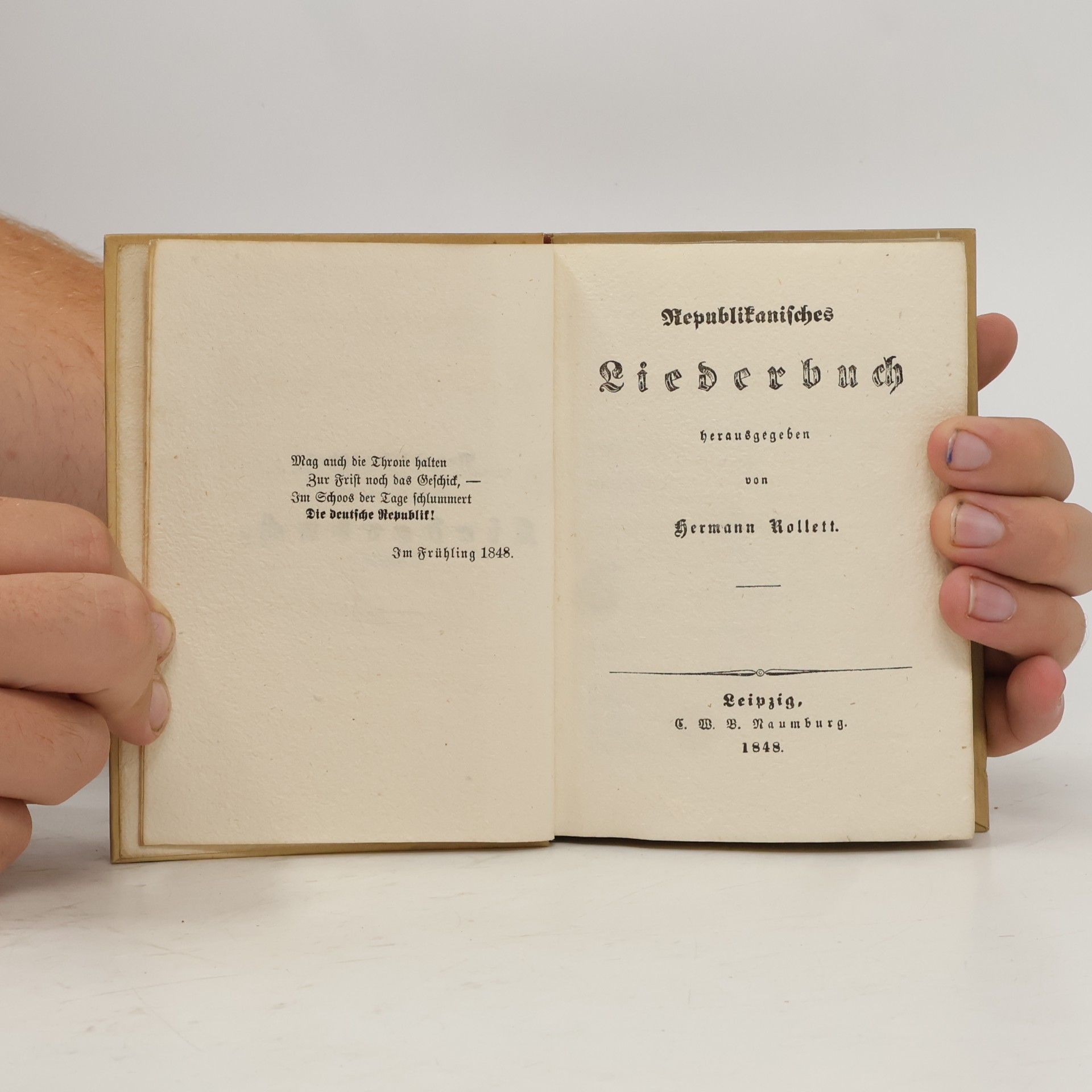 Hermann Rollett Republikanisches liederbuch