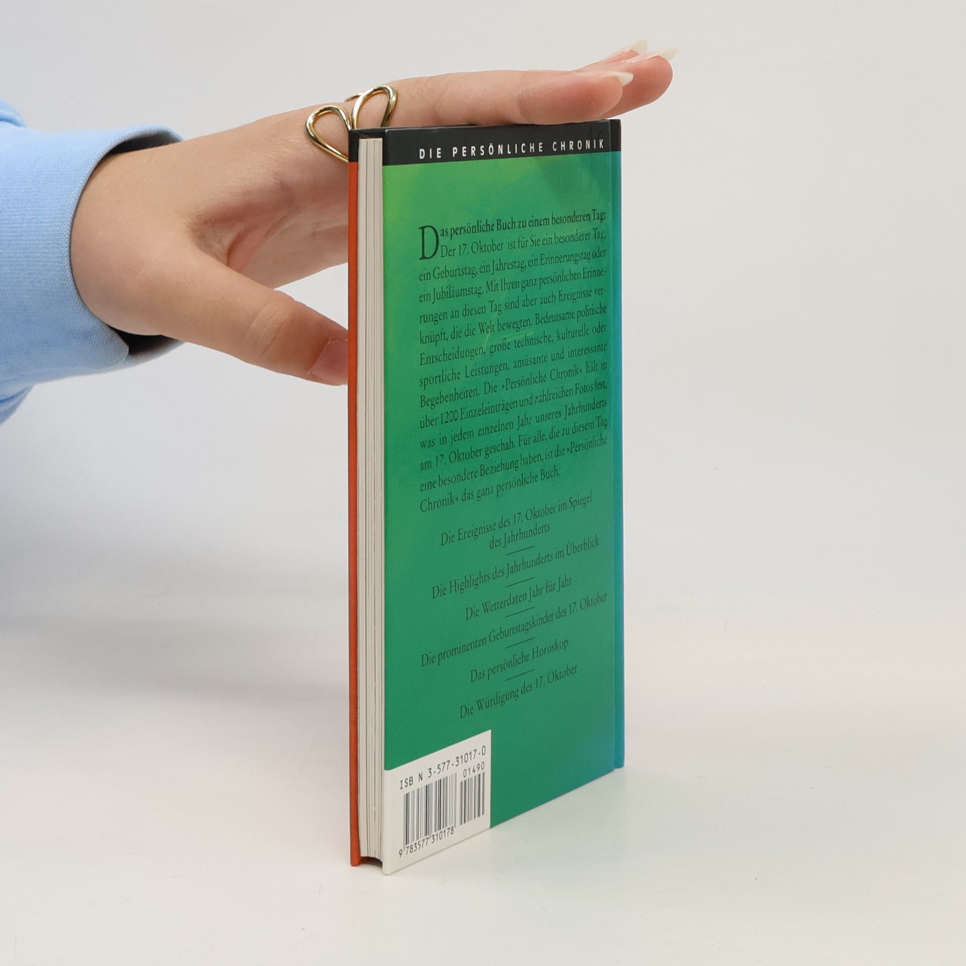 Die Persönliche Chronik, in 366 Bdn., 17. Oktober