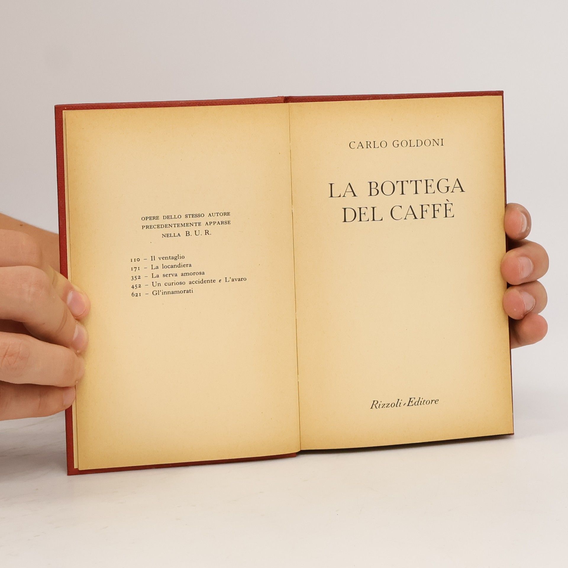 Carlo Goldoni La bottega del caffè