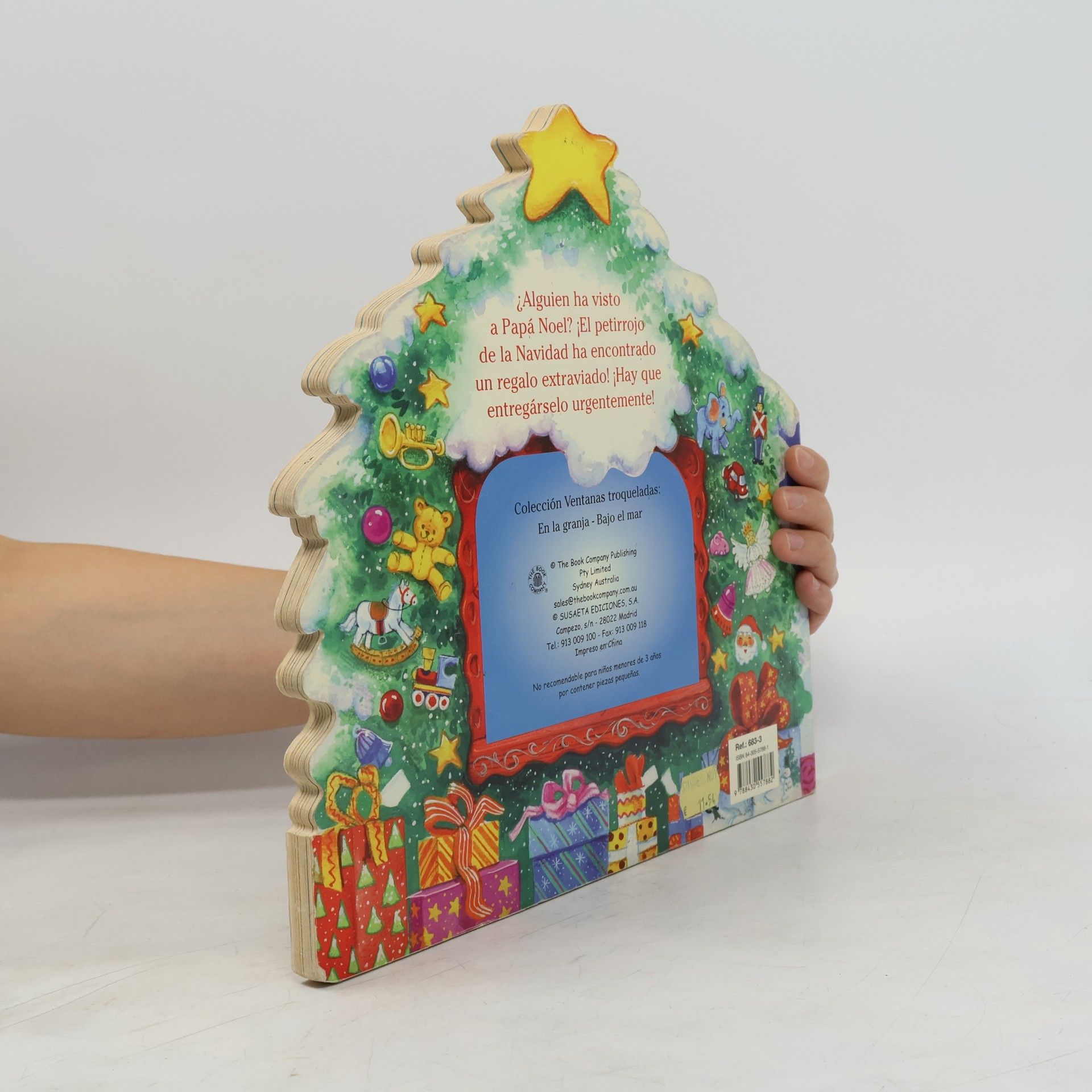 La sorpresa de Papá Noel, ventanas troqueladas
