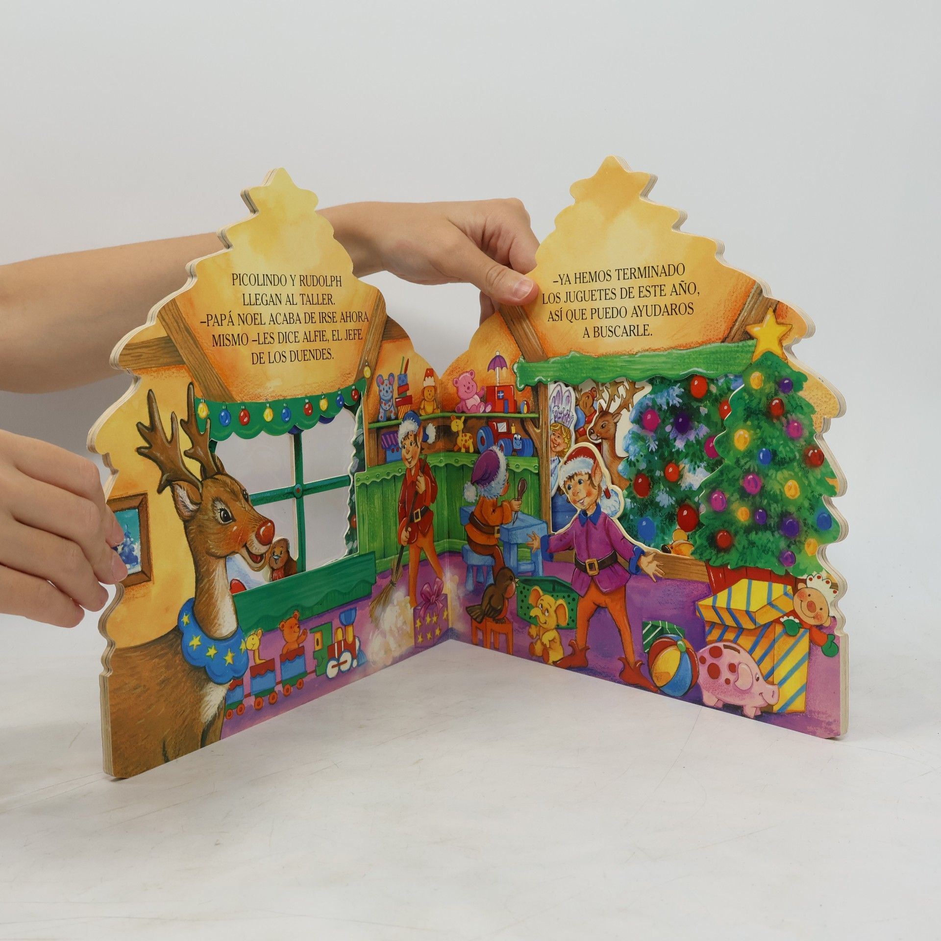 La sorpresa de Papá Noel, ventanas troqueladas
