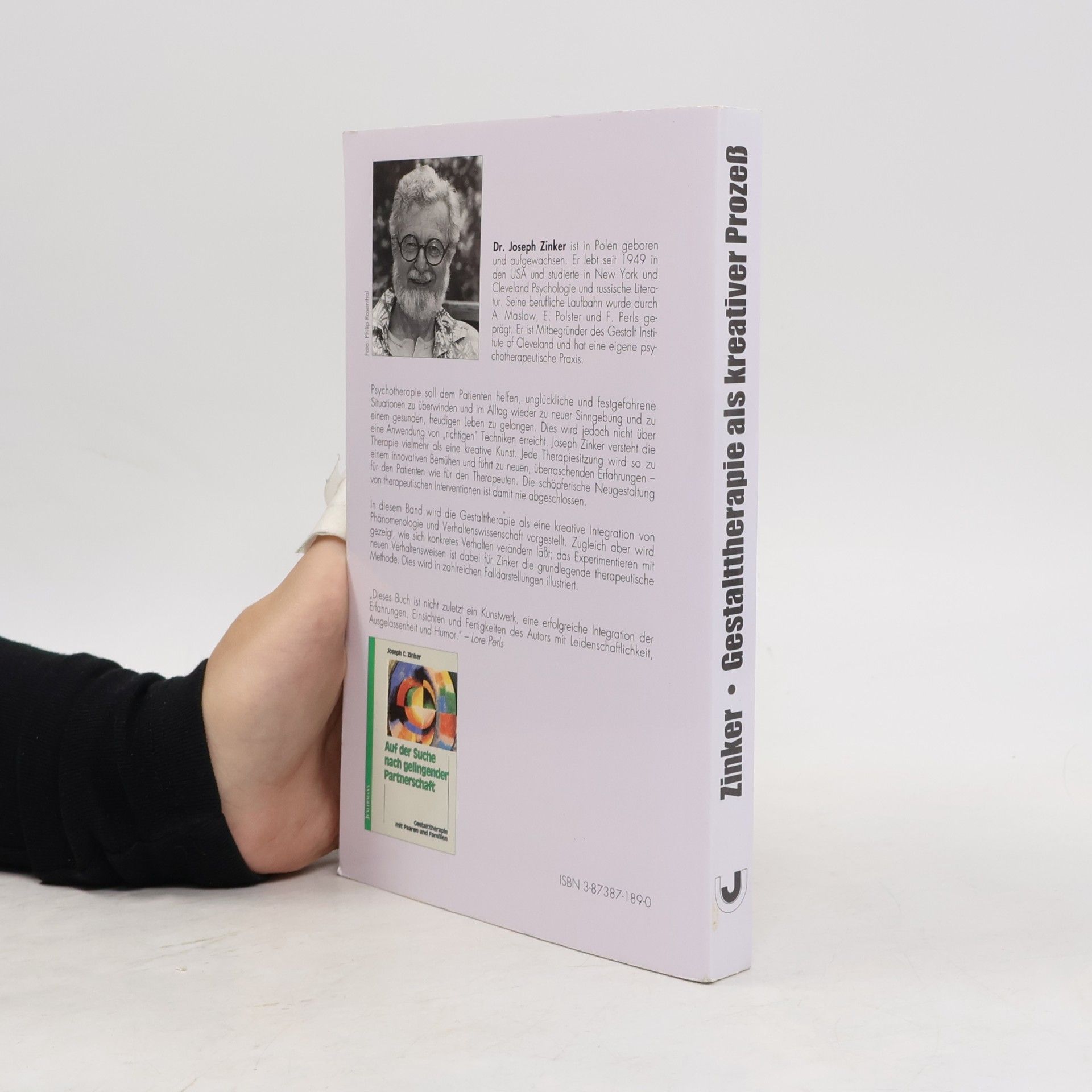 Joseph Zinker Gestalttherapie als kreativer Prozess