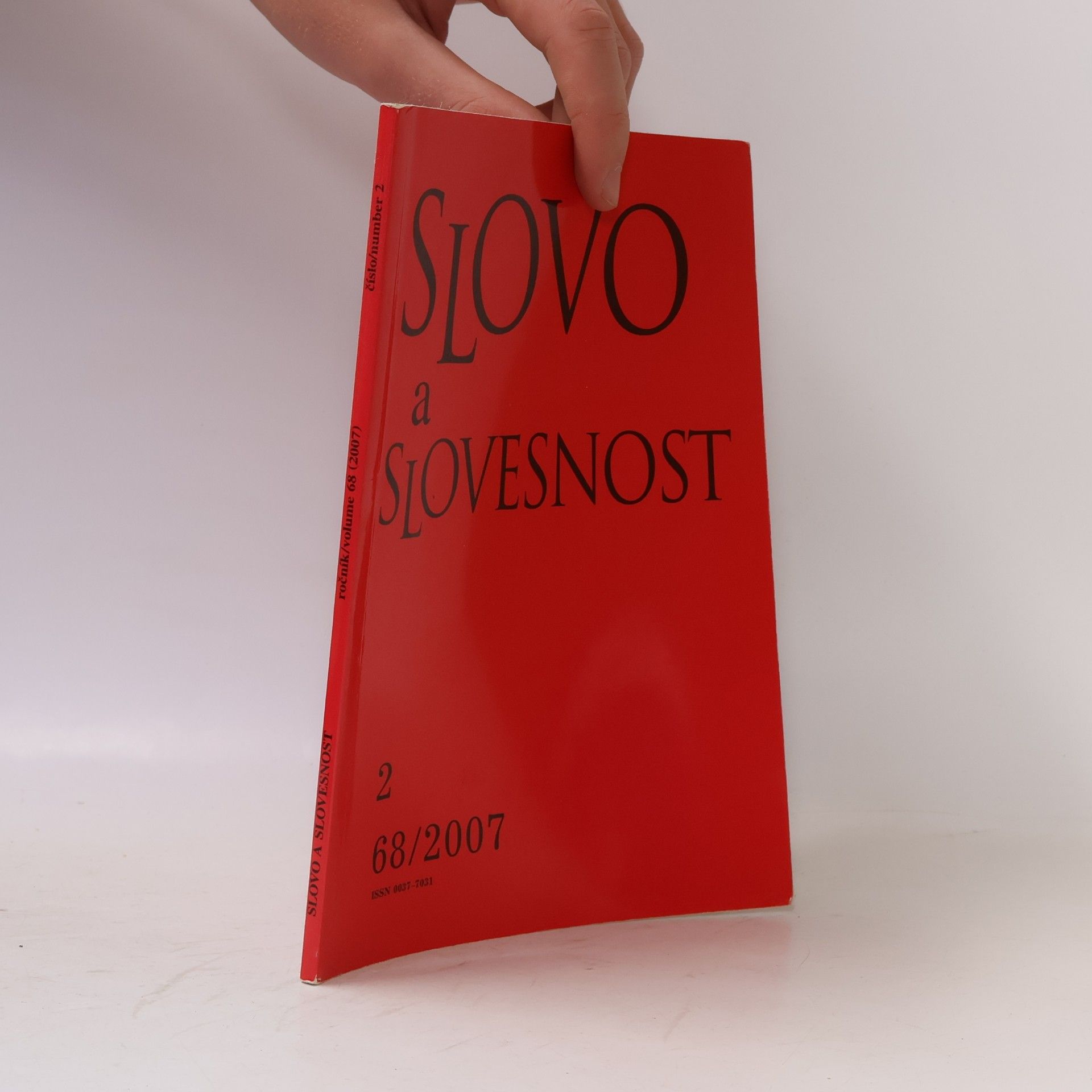 kolektiv Slovo a slovesnost 2. 68/2007