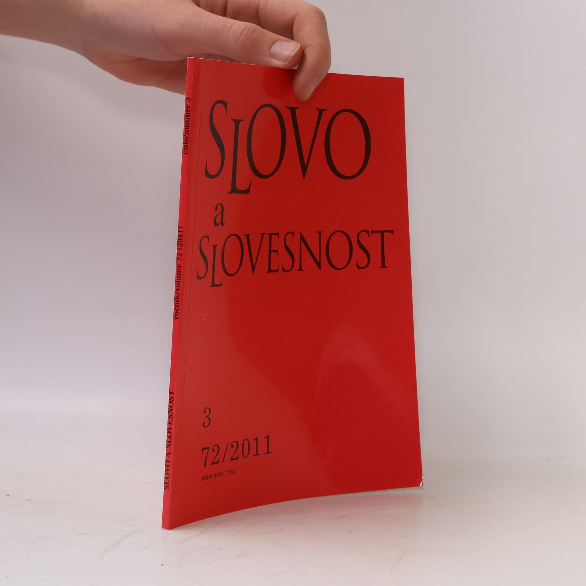 kolektiv Slovo a slovesnost 3. 72/2011