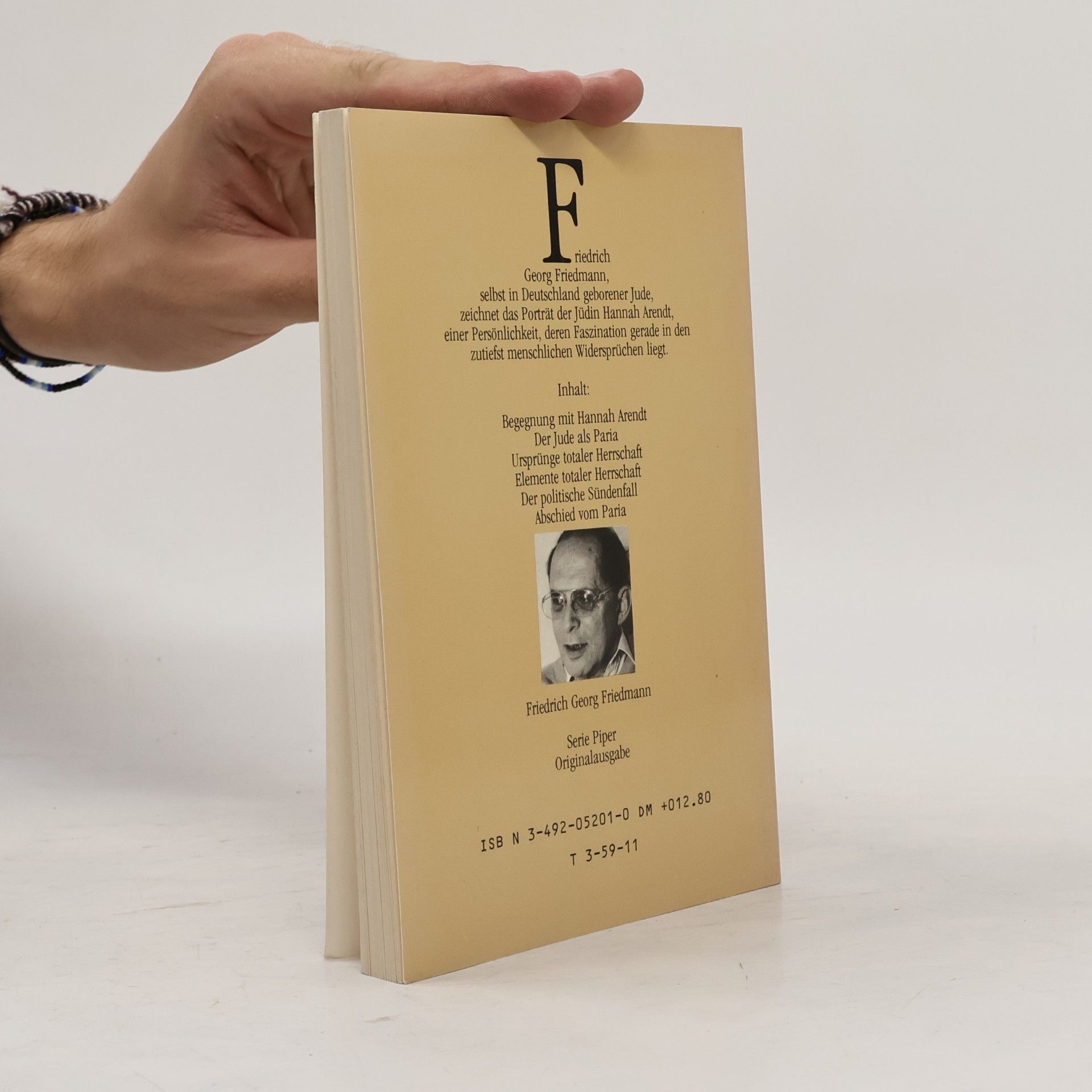 Friedrich Georg Friedmann Hannah Arendt