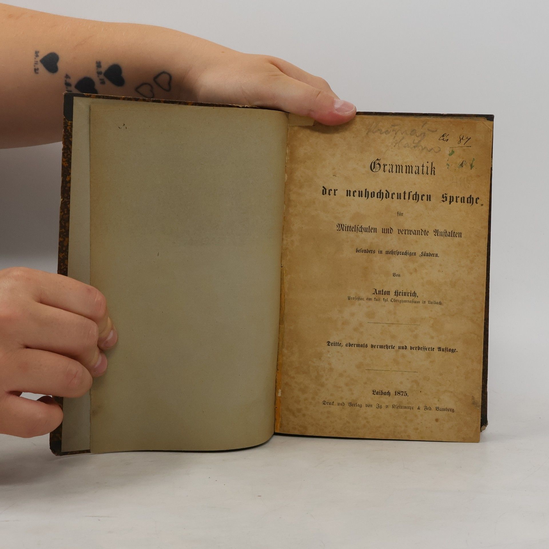 Anton Heinrich Grammatik der neuhochdeutschen Sprache