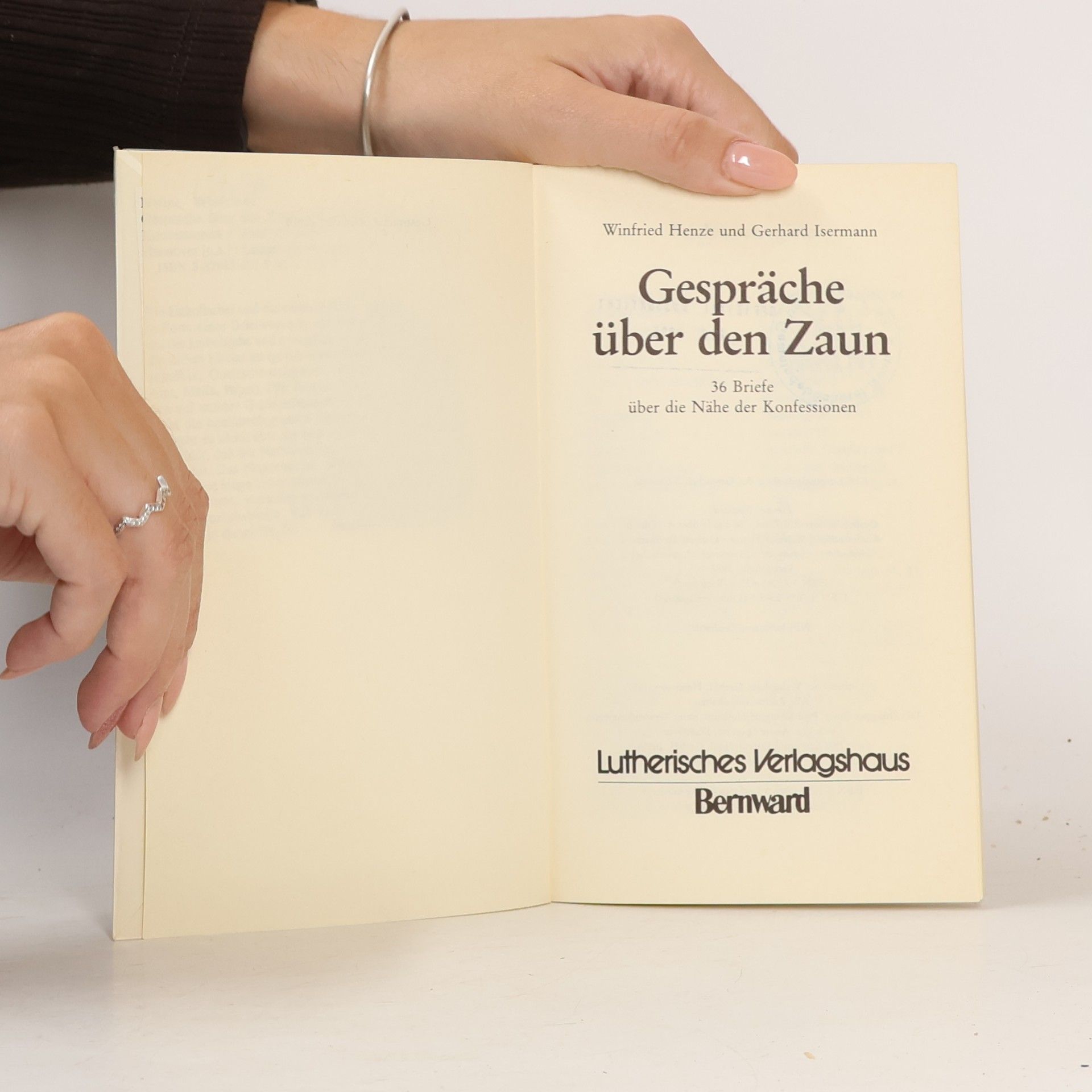 Winfried Henze Gespräche über den Zaun. 36 Briefe zur Nähe der Konfessionen