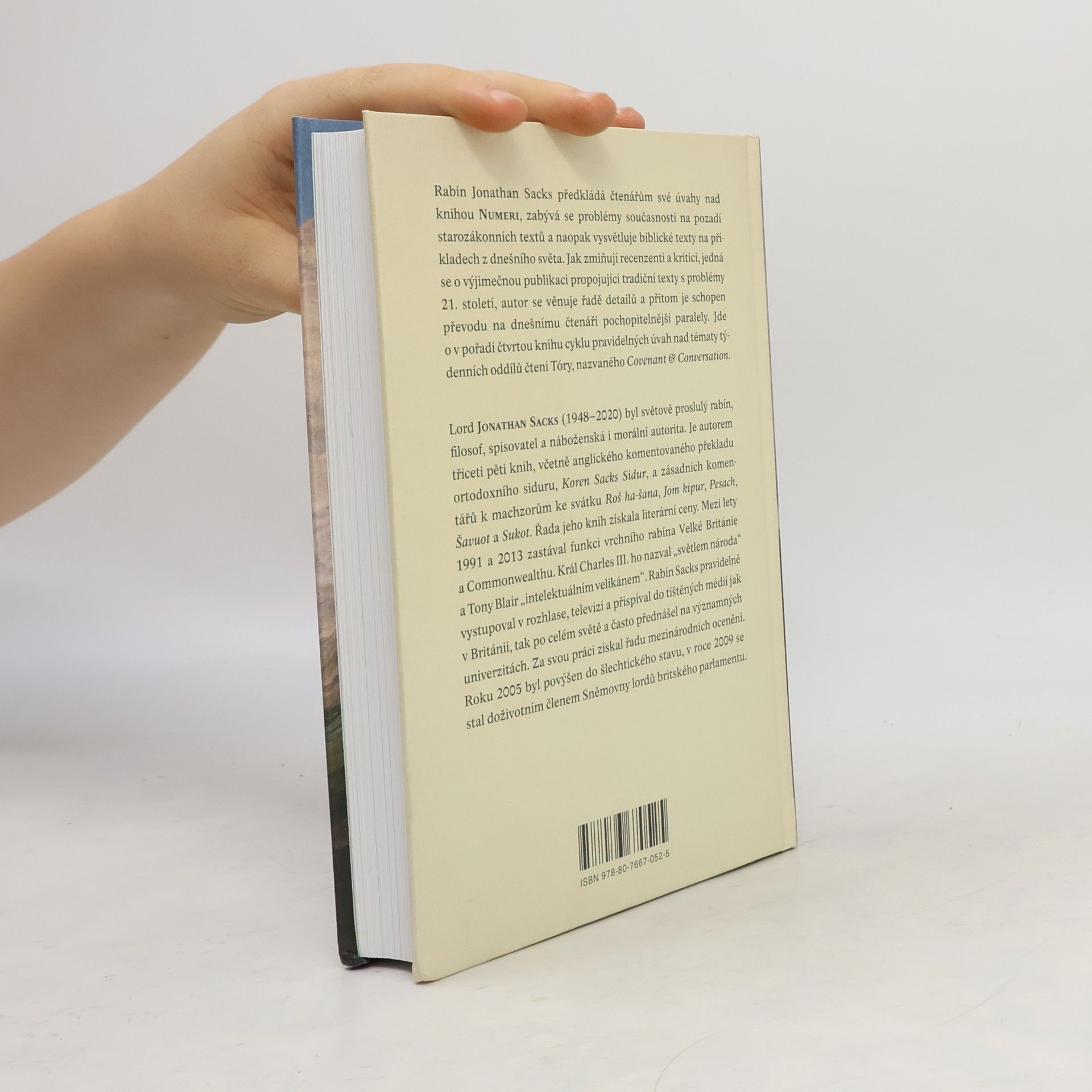 Jonathan Sacks Týdenní čtení z Tóry Kniha Numeri: Roky v poušti