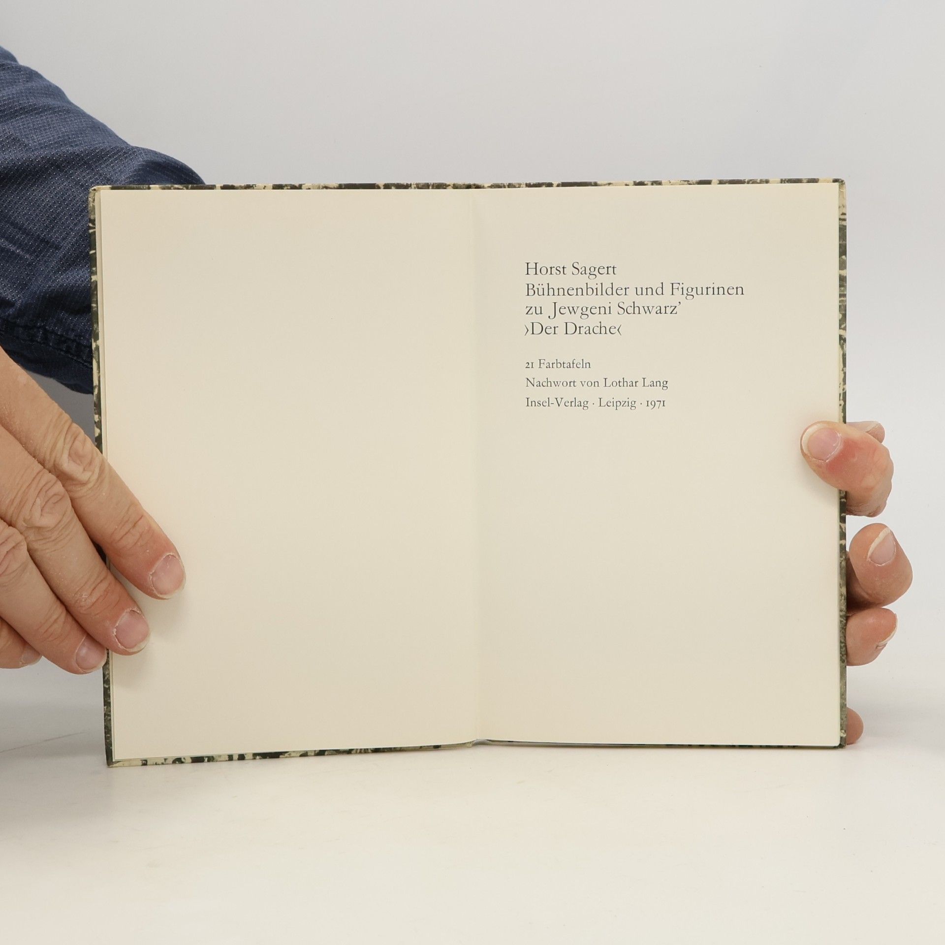 Horst Sagert Bübnenbilder und Figurinen zu Jewgeni Schwarz