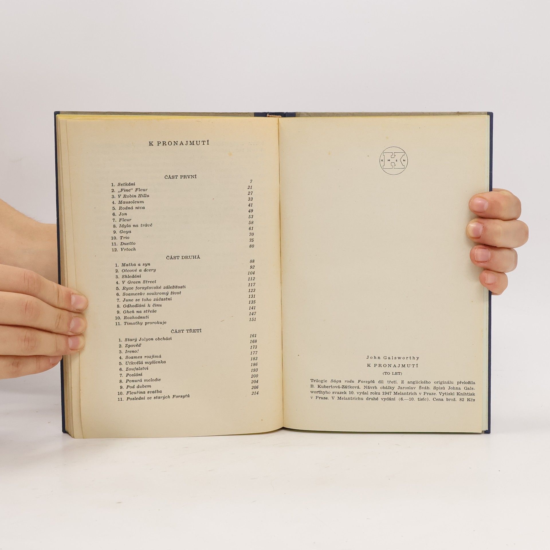 John Galsworthy K pronajmutí