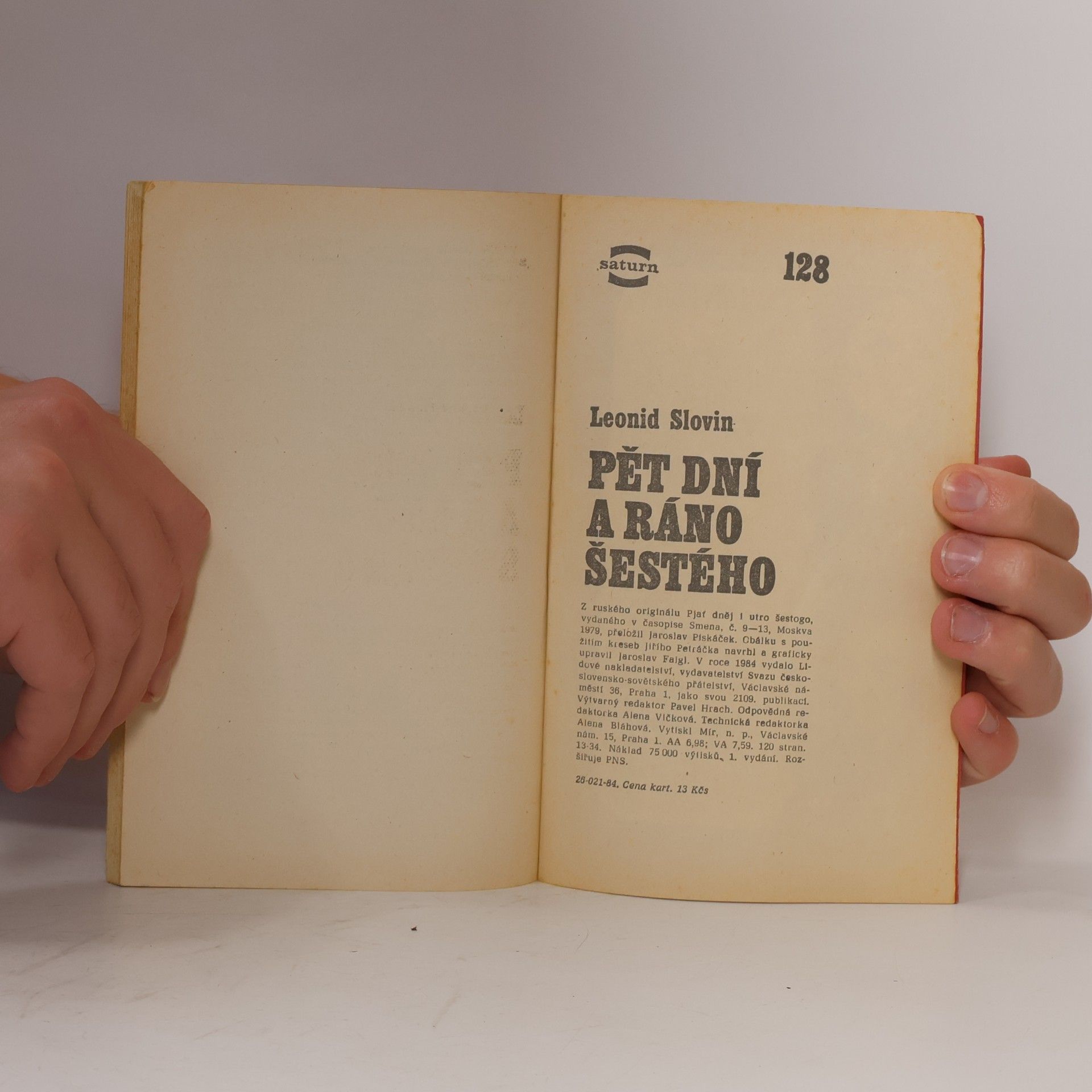 Leonid Slovin Pět dní a ráno šestého